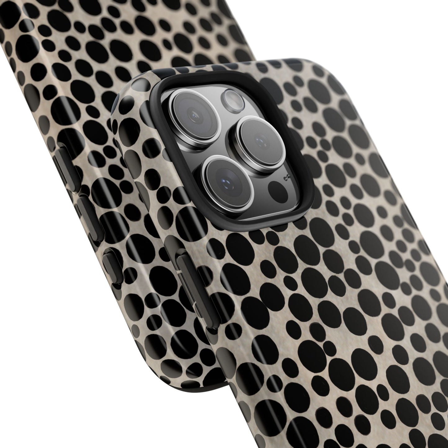 Felt Dots Silver Phone Case