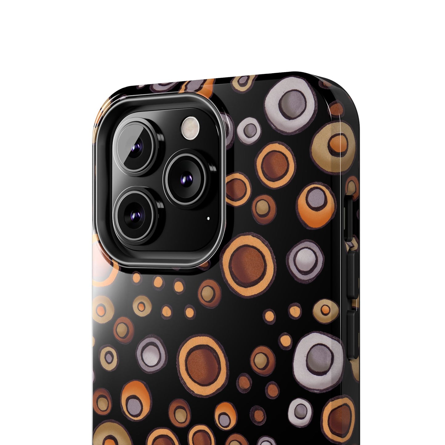 Doggy Dots Black Phone Case