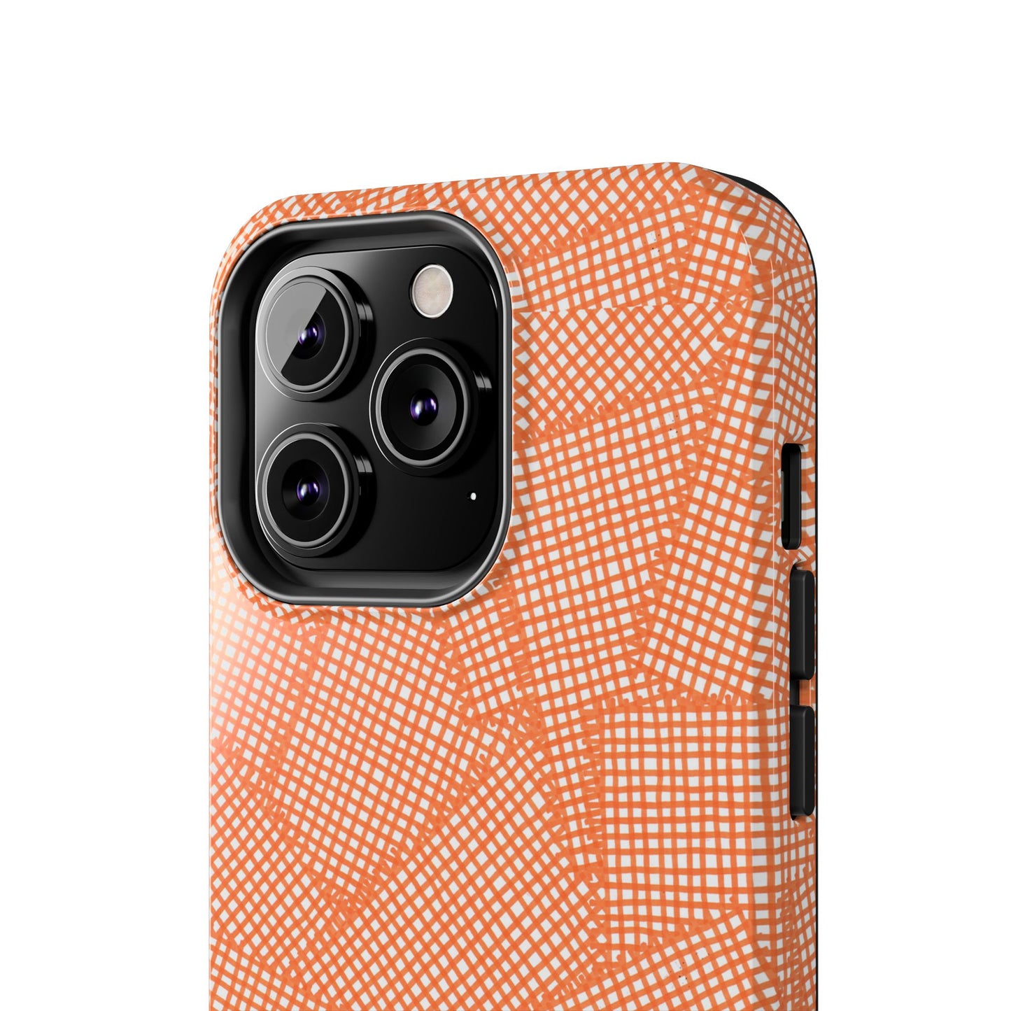 Check Patch Large Orange Phone Case