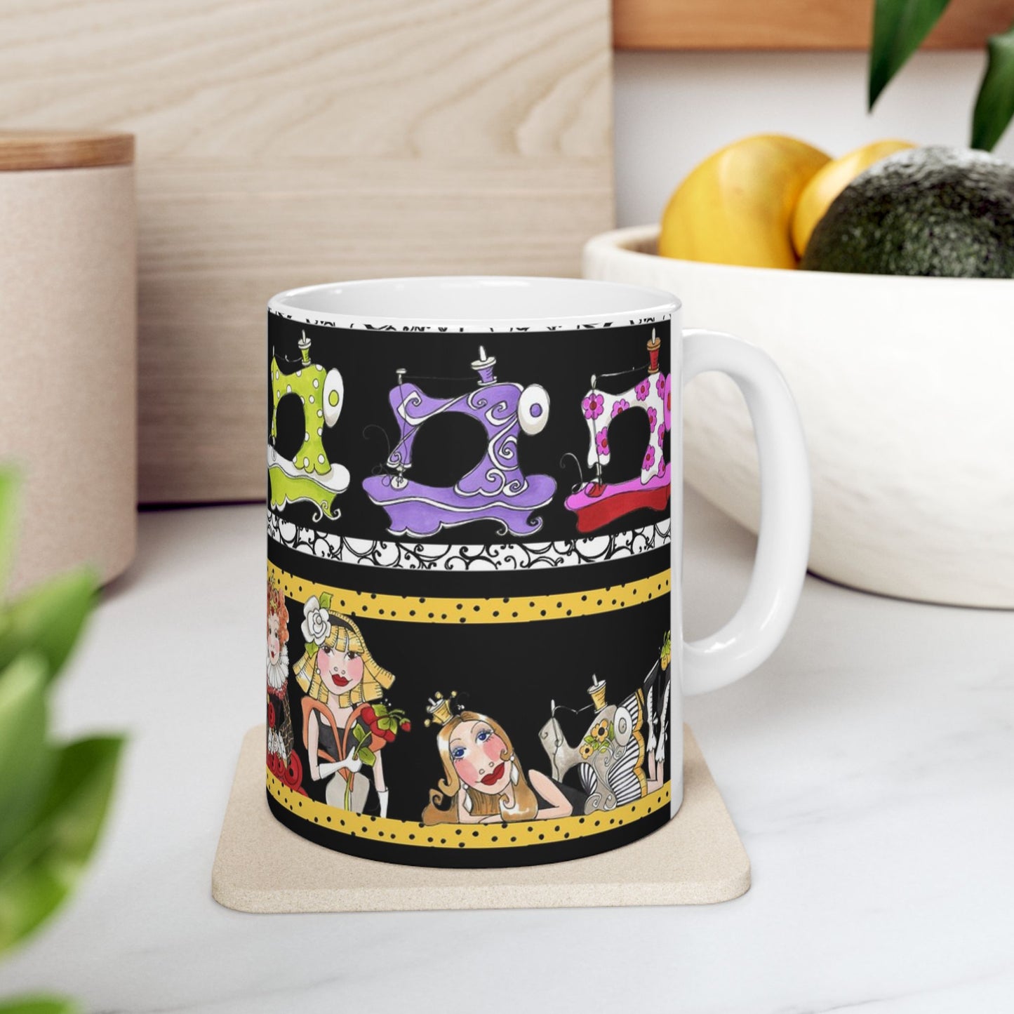 Curious Border Black Cup