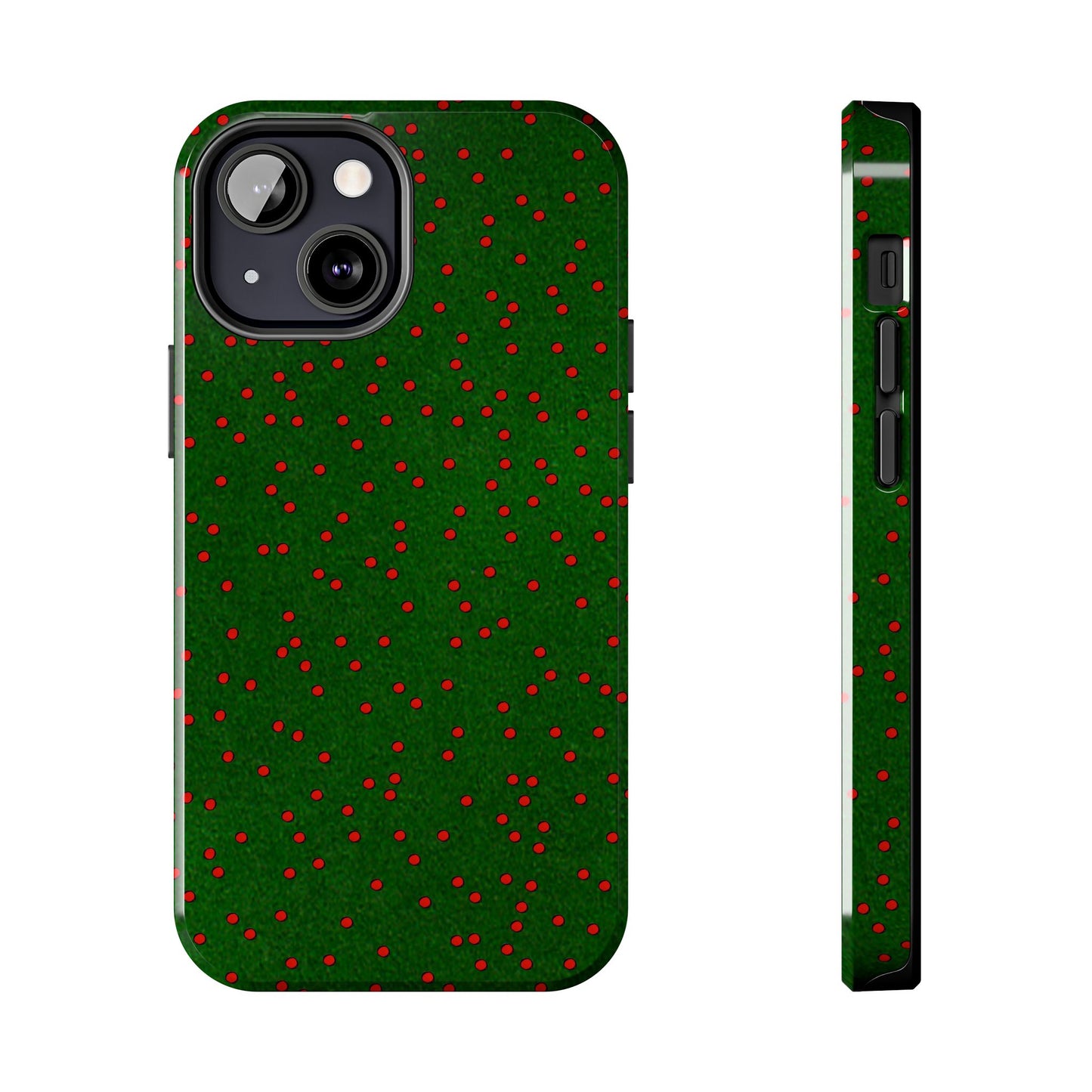 Happy Dots Green / Red Phone Case