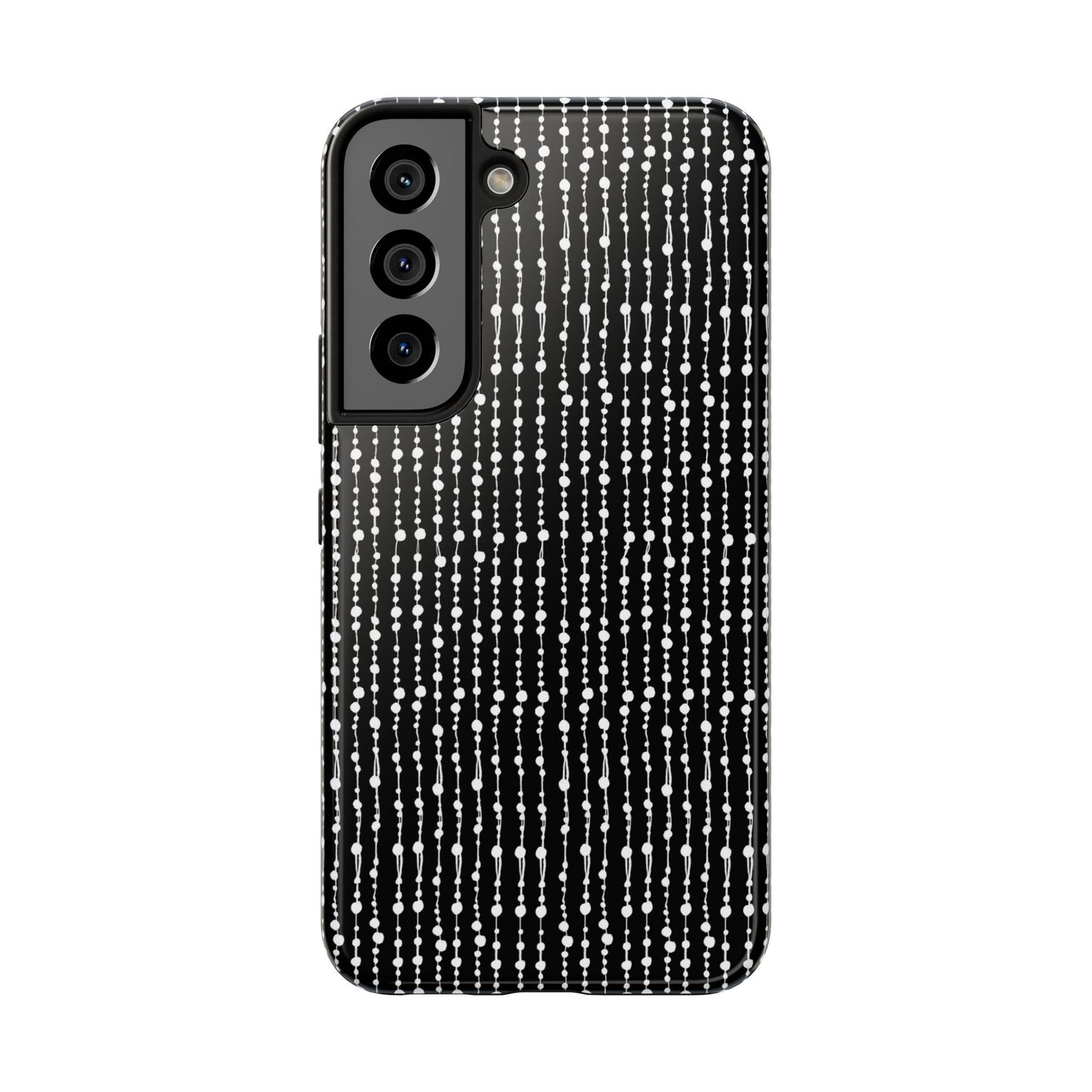 Beaded Curtain Black / White Phone Case