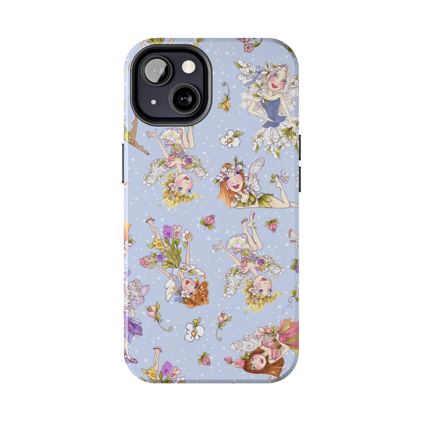 Tossed Fairies Blue Phone Case