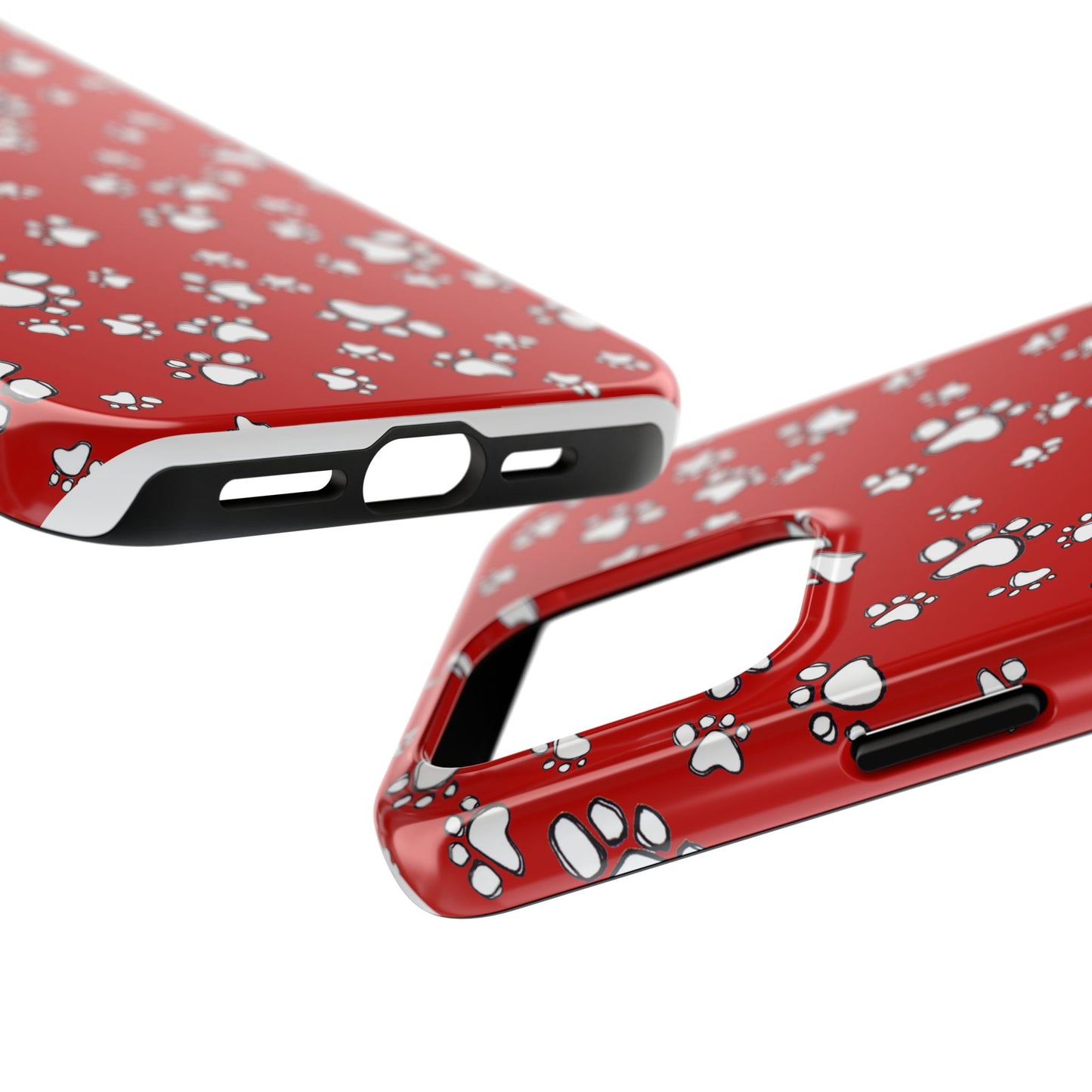 Paw Flakes Red Phone Case