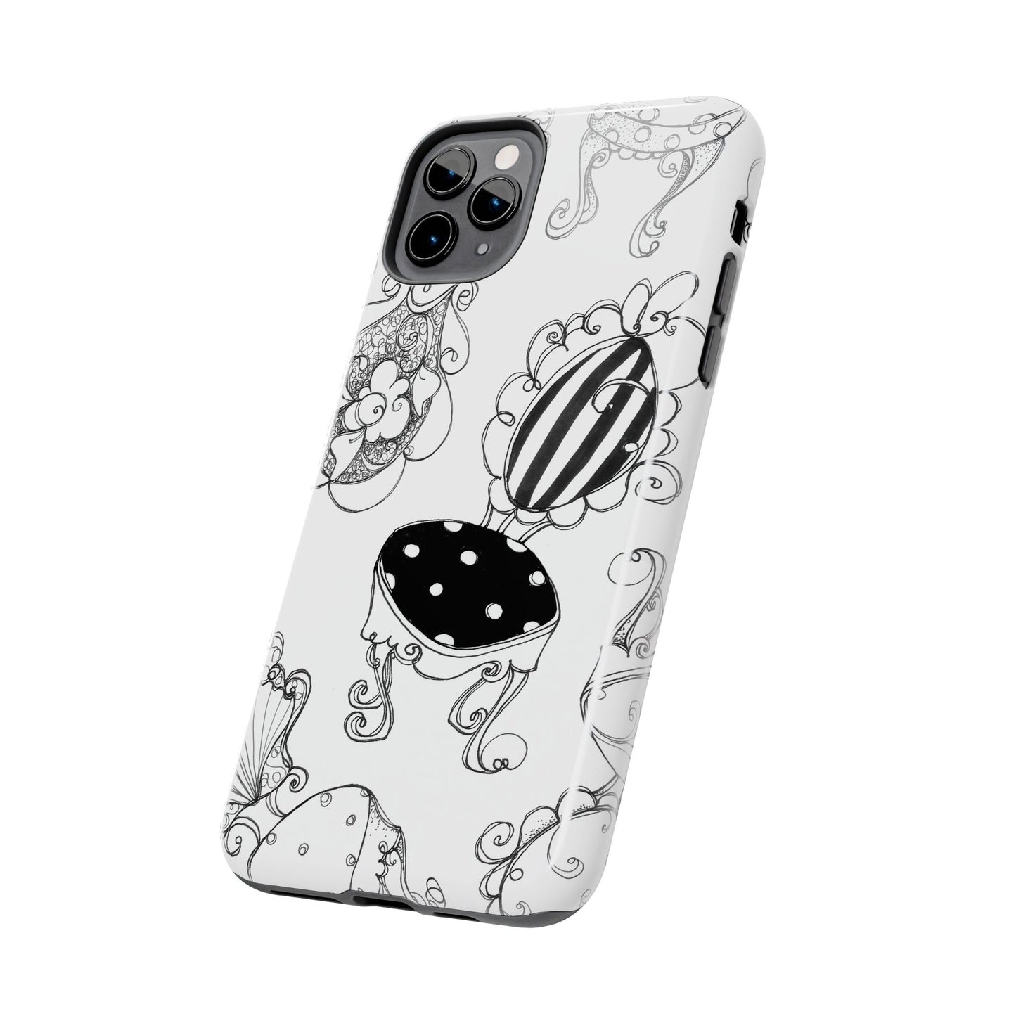 Bistro Chairs White Phone Case