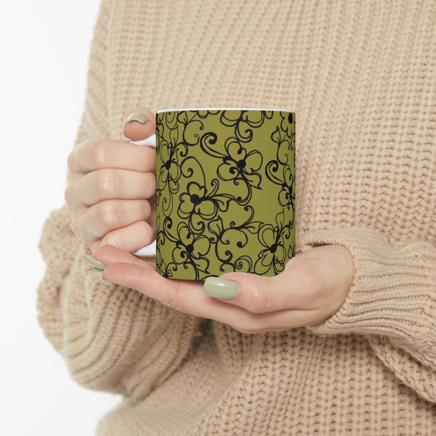 Daisy Jungle Green Cup