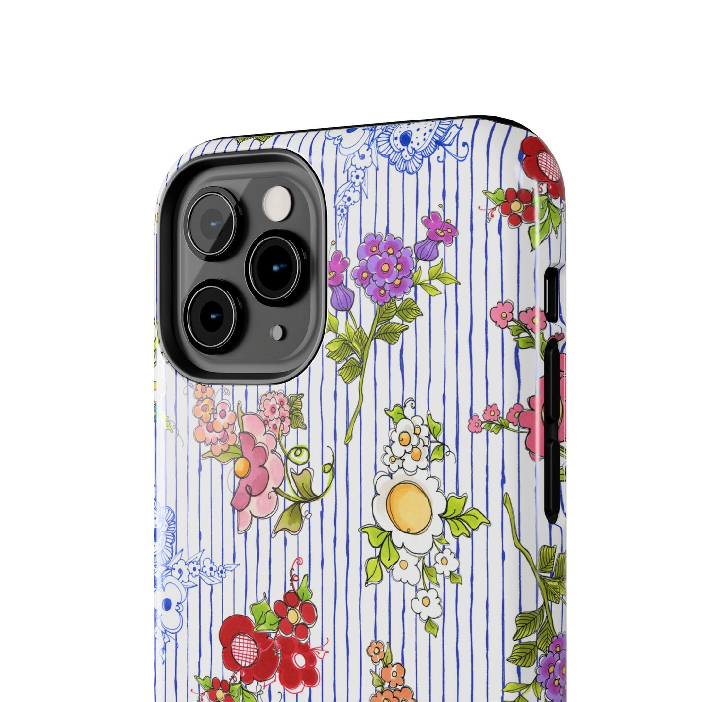 Mixed Bouquets Blue / White Phone Case