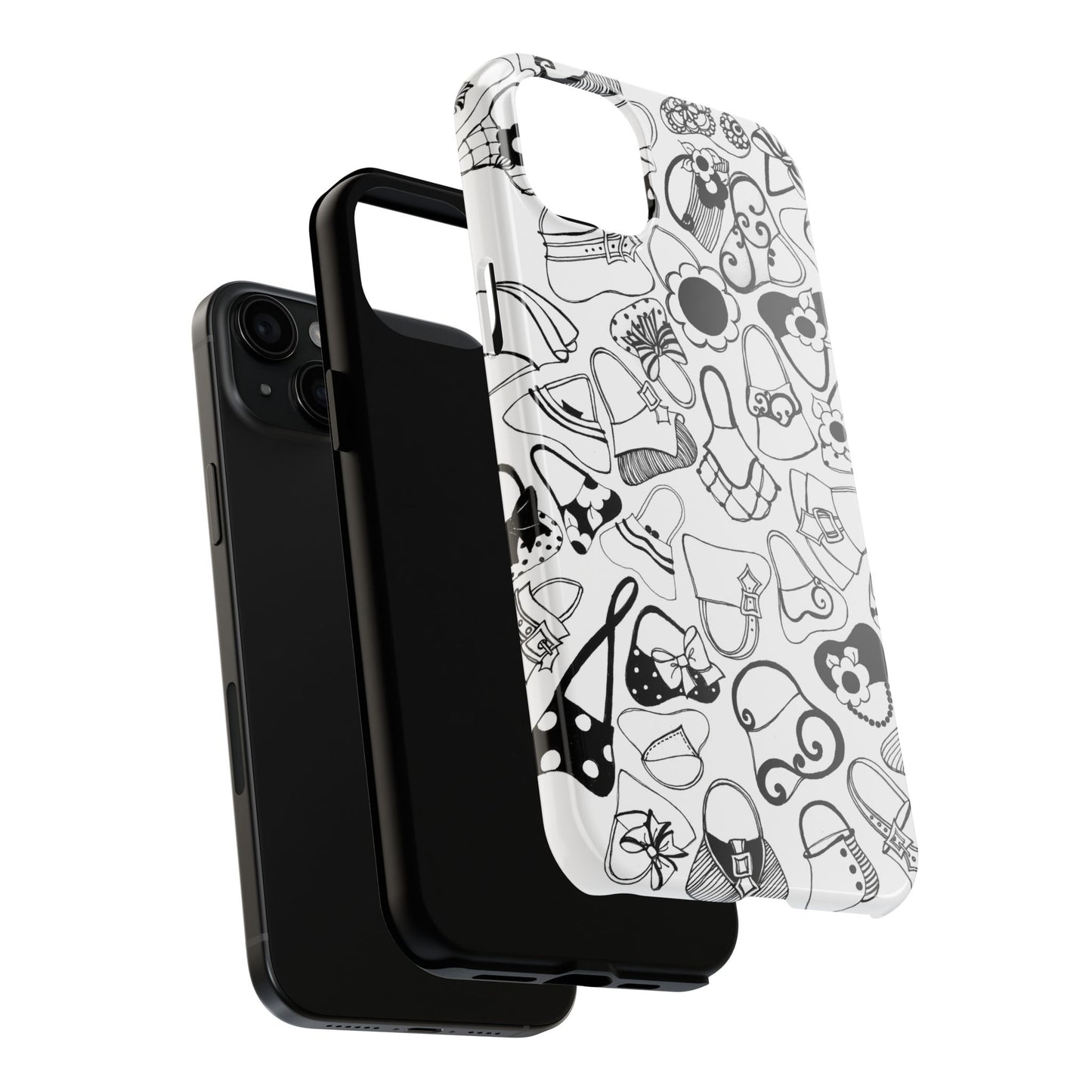 Handbags White / Black Phone Case