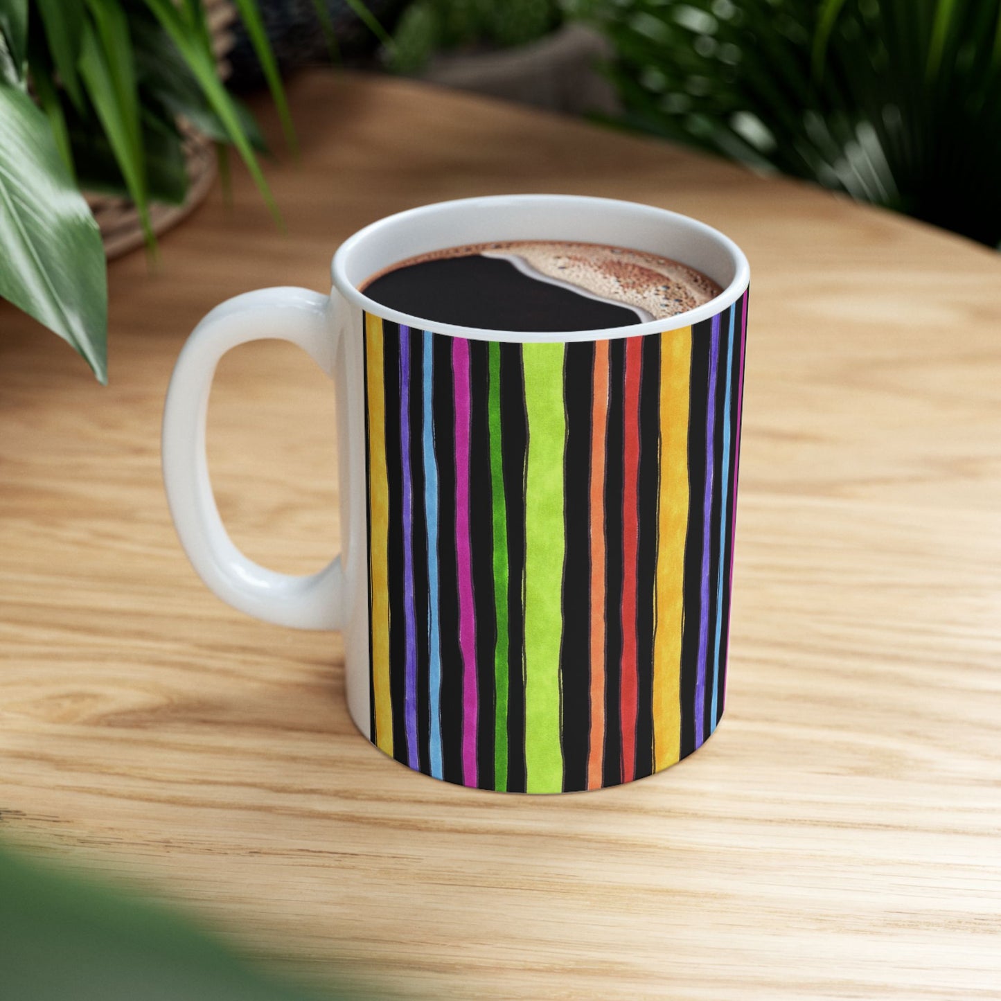 Stripe Fancy Black Cup