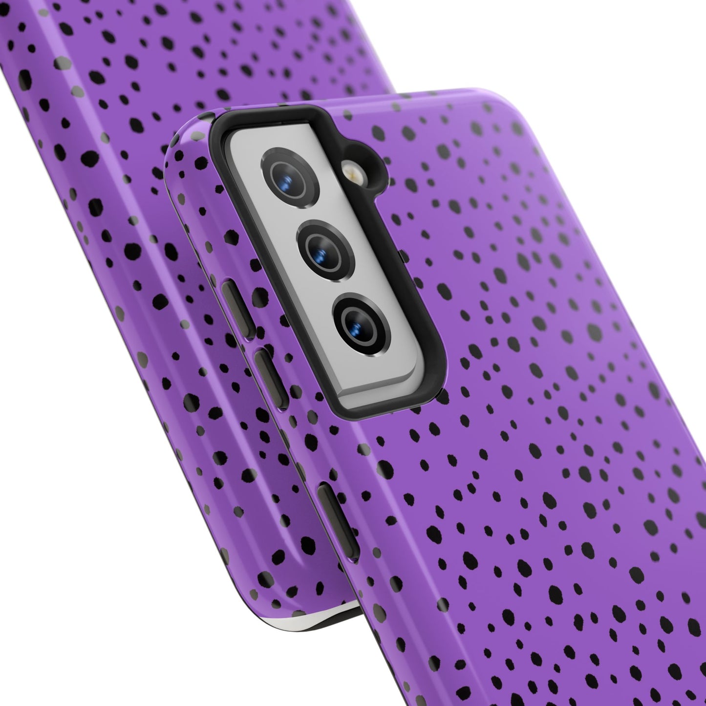 Pepper Dots Purple / Black Phone Case