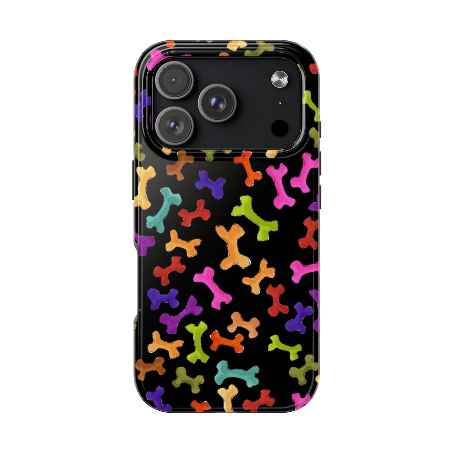 Happy Bones Black Phone Case