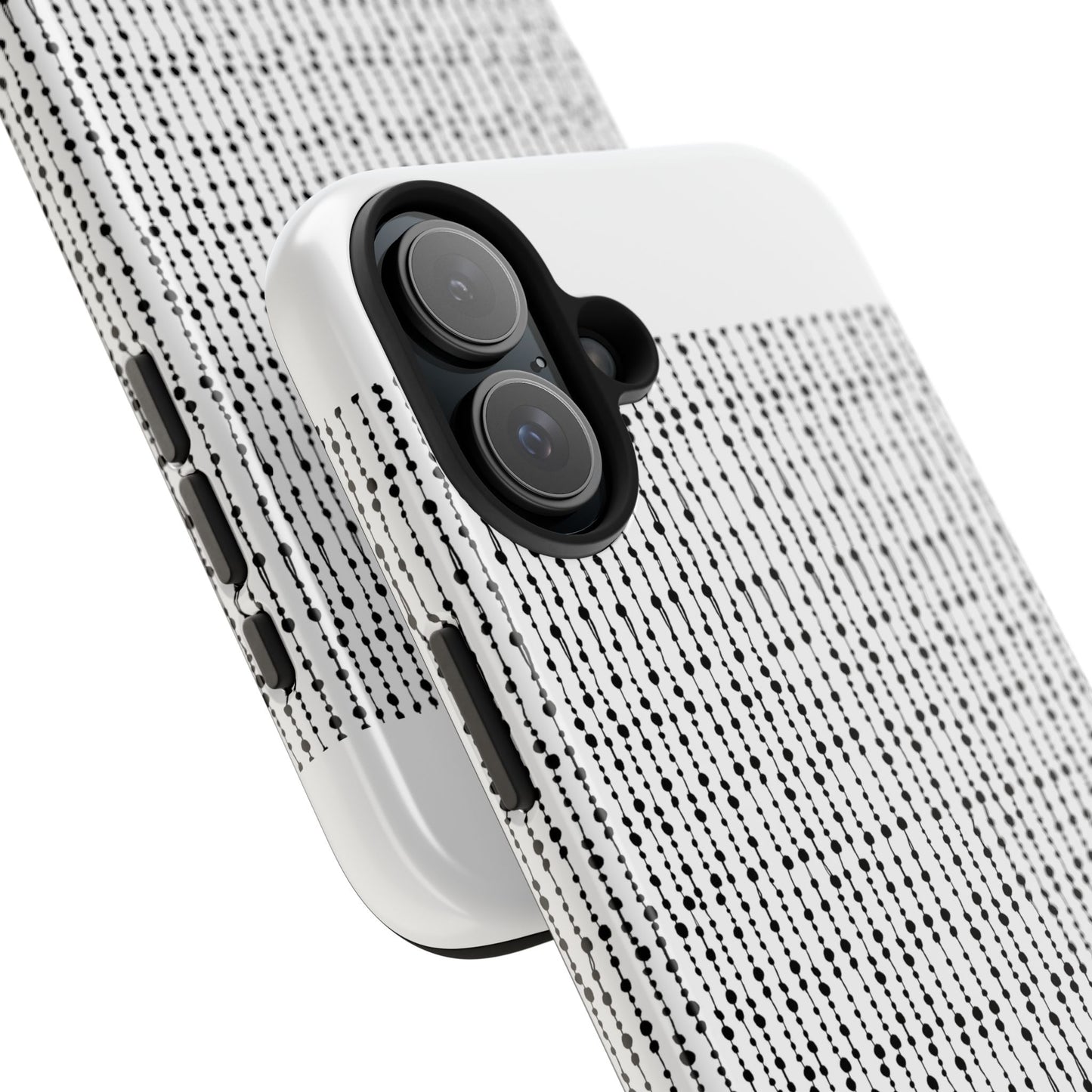 Beaded Curtain White / Black Phone Case