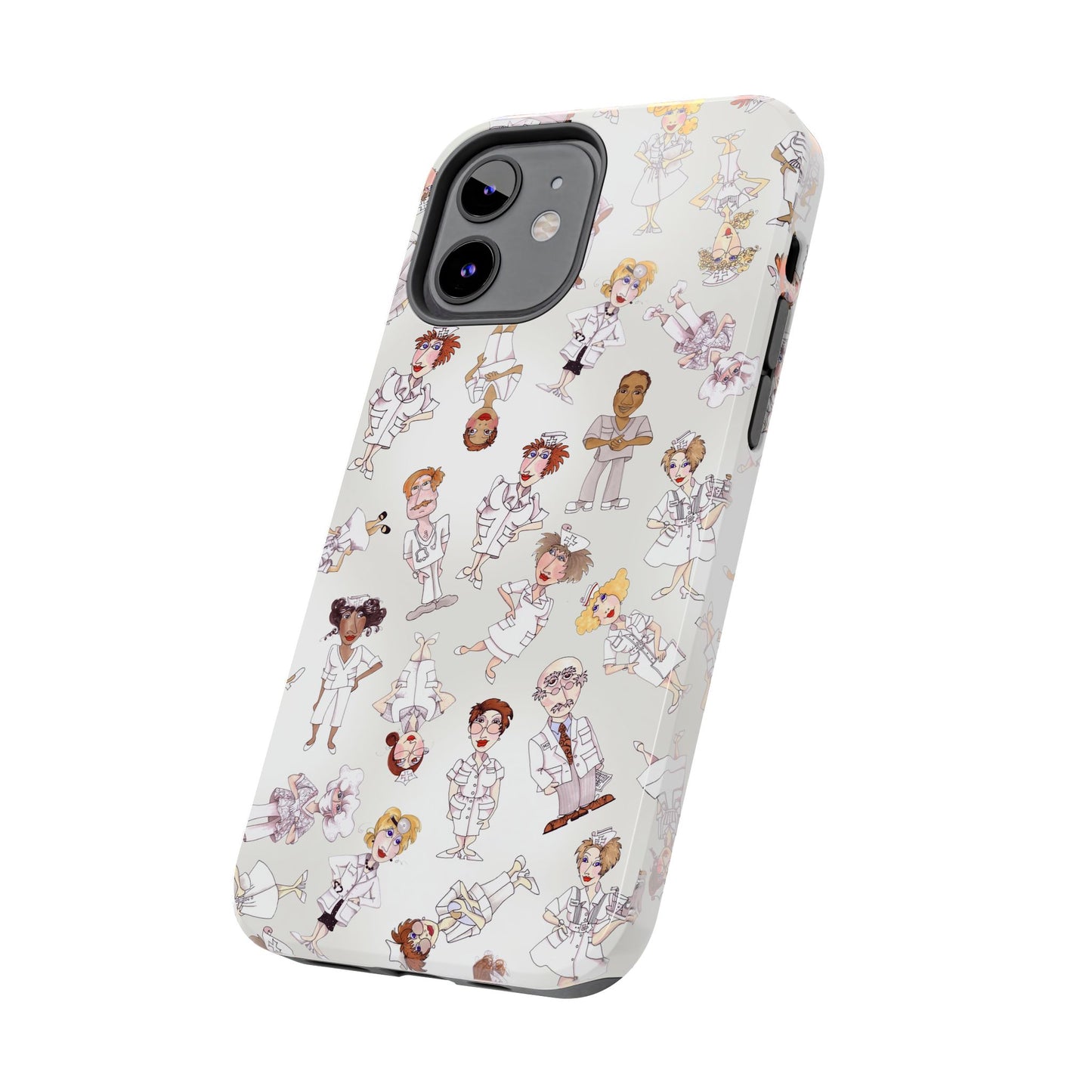Tossed Nurses Gray Phone Case