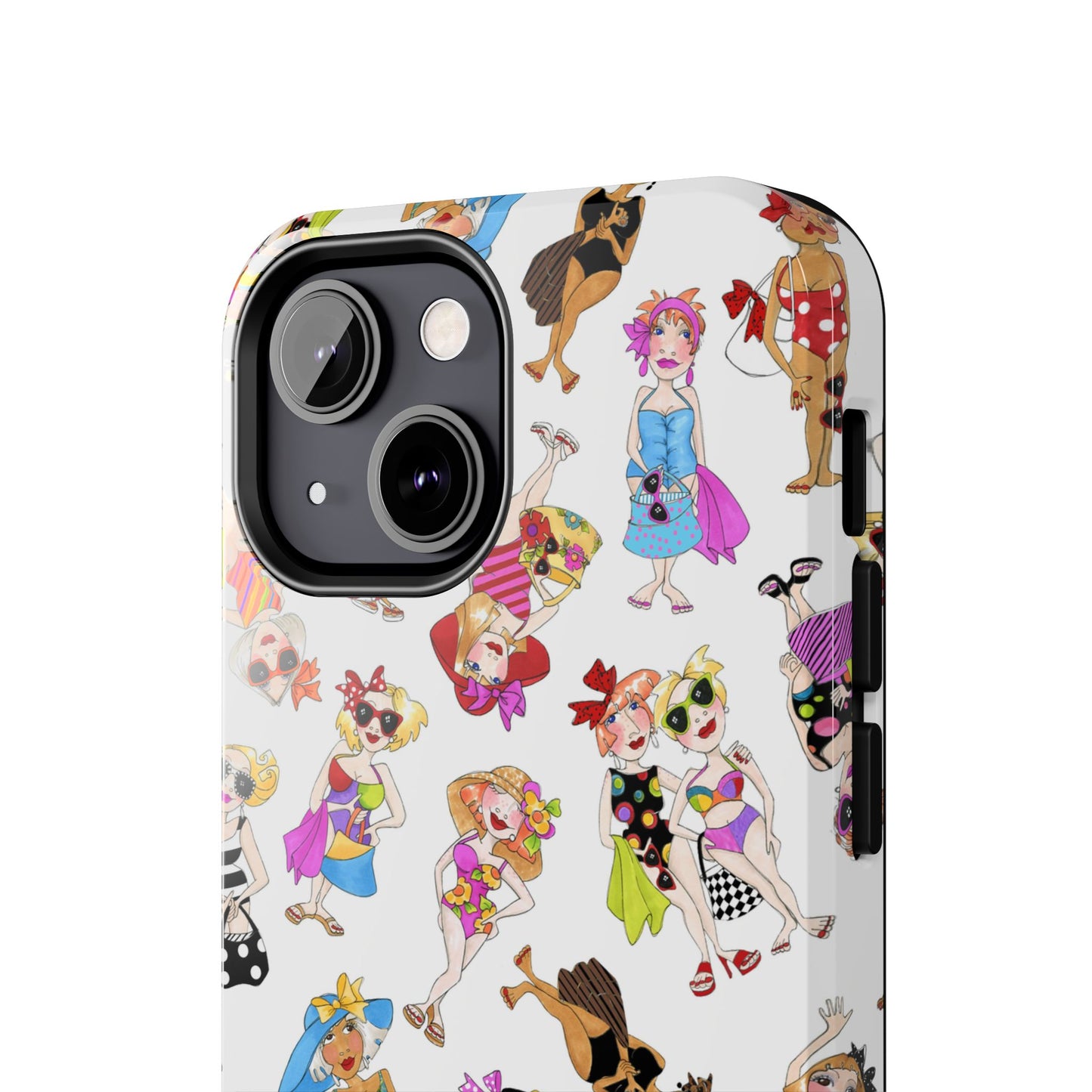 Tossed Beauties White Phone Case