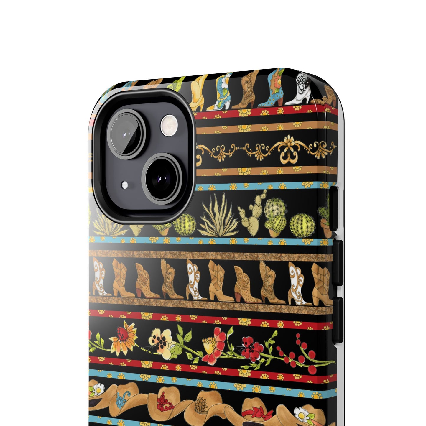 Whoa Borders Black Phone Case