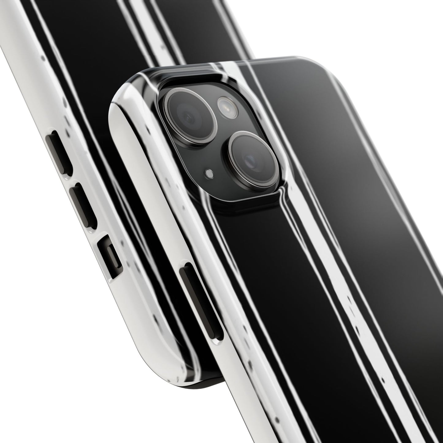 Black / White Stripe Phone Case