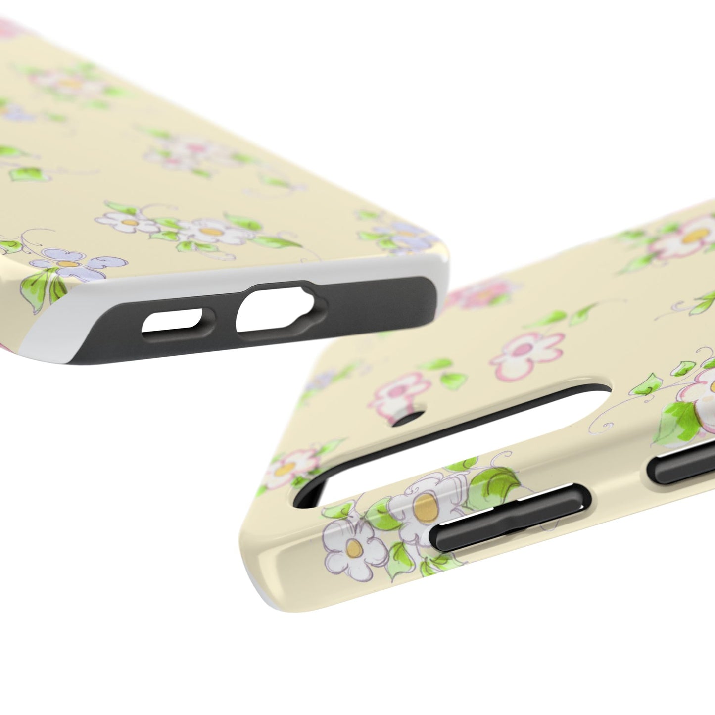 Precious Posies Yellow Phone Case