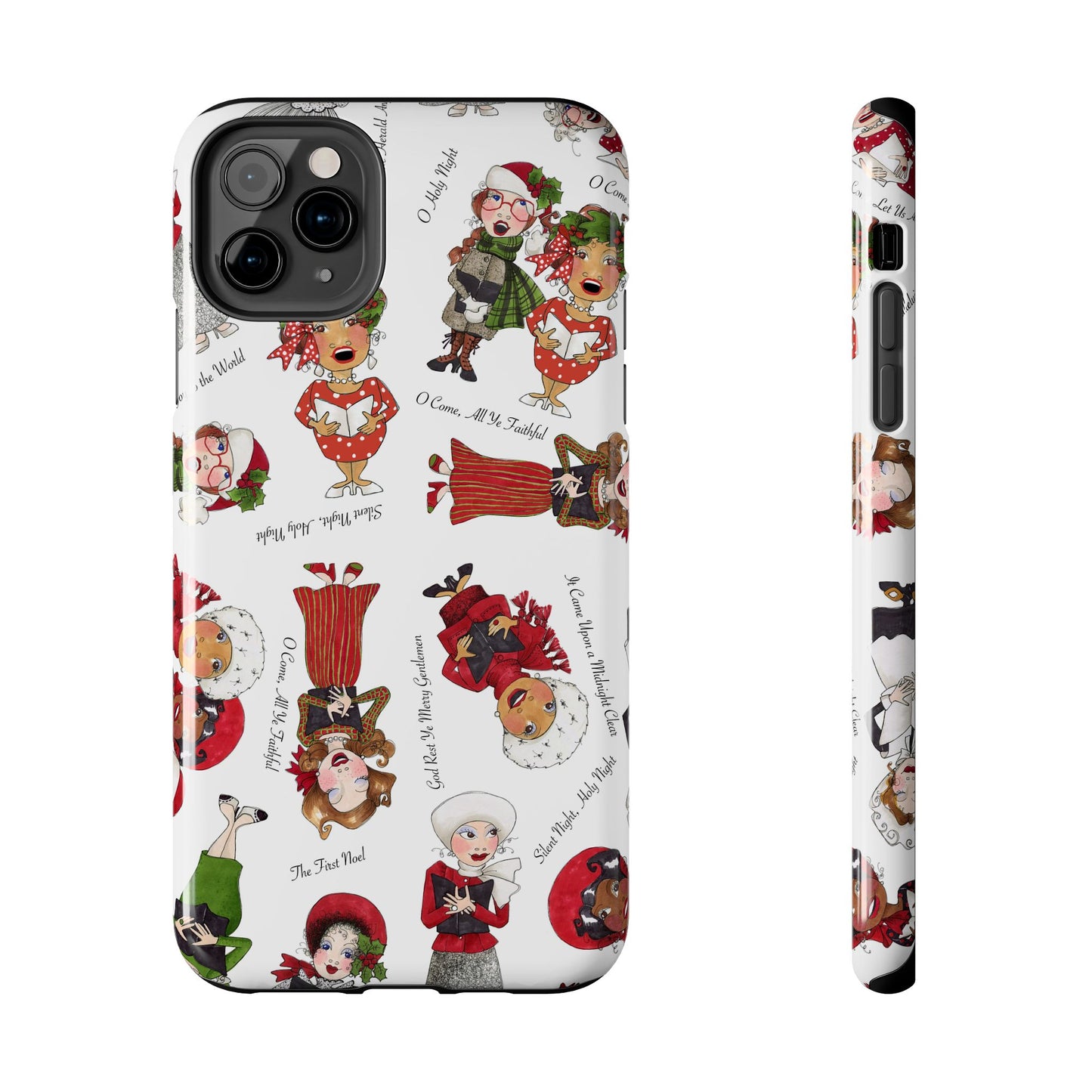 Tossed Carolers Phone Case