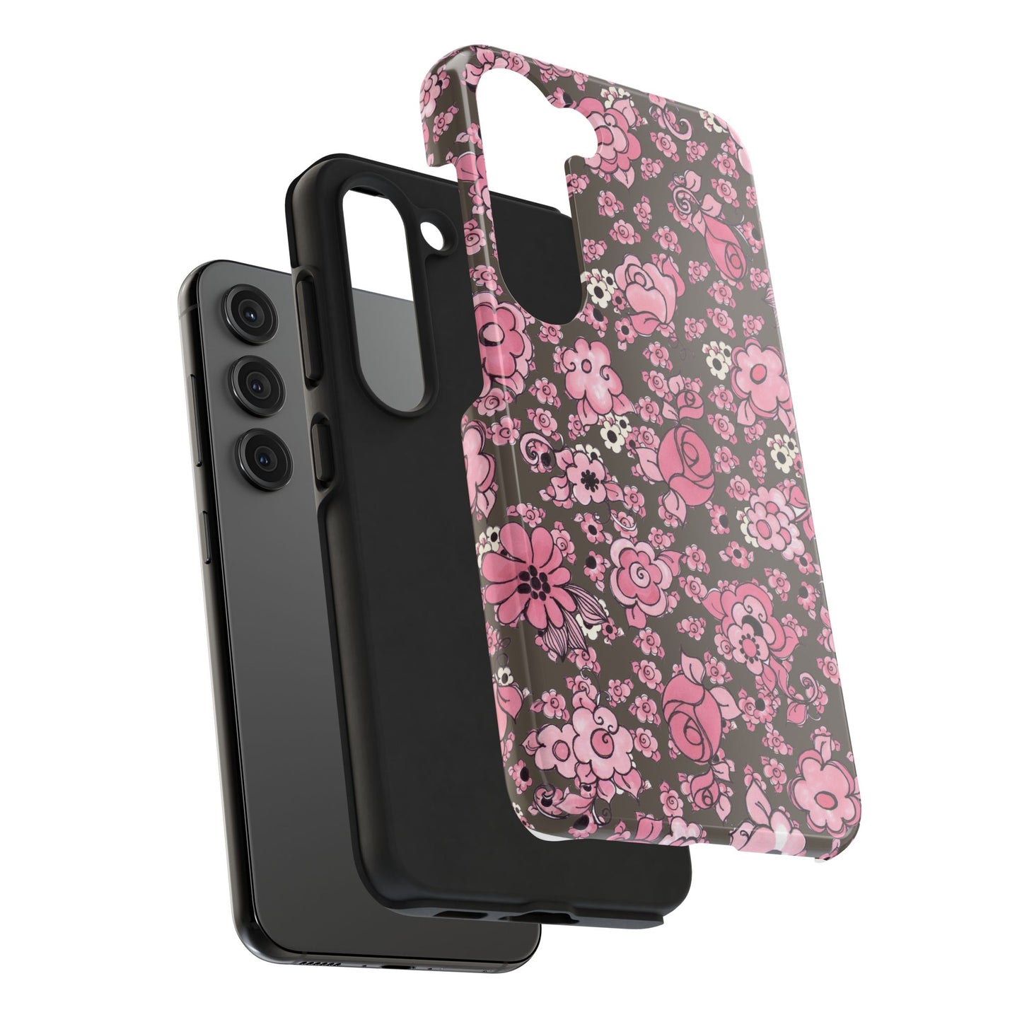 Profuse Posies Mocha Phone Case