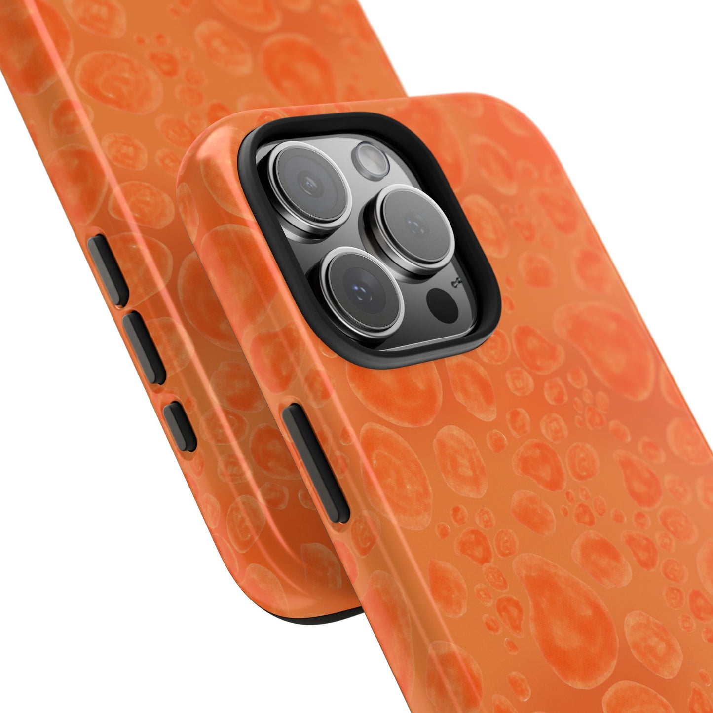 Paw Dots Orange Phone Case