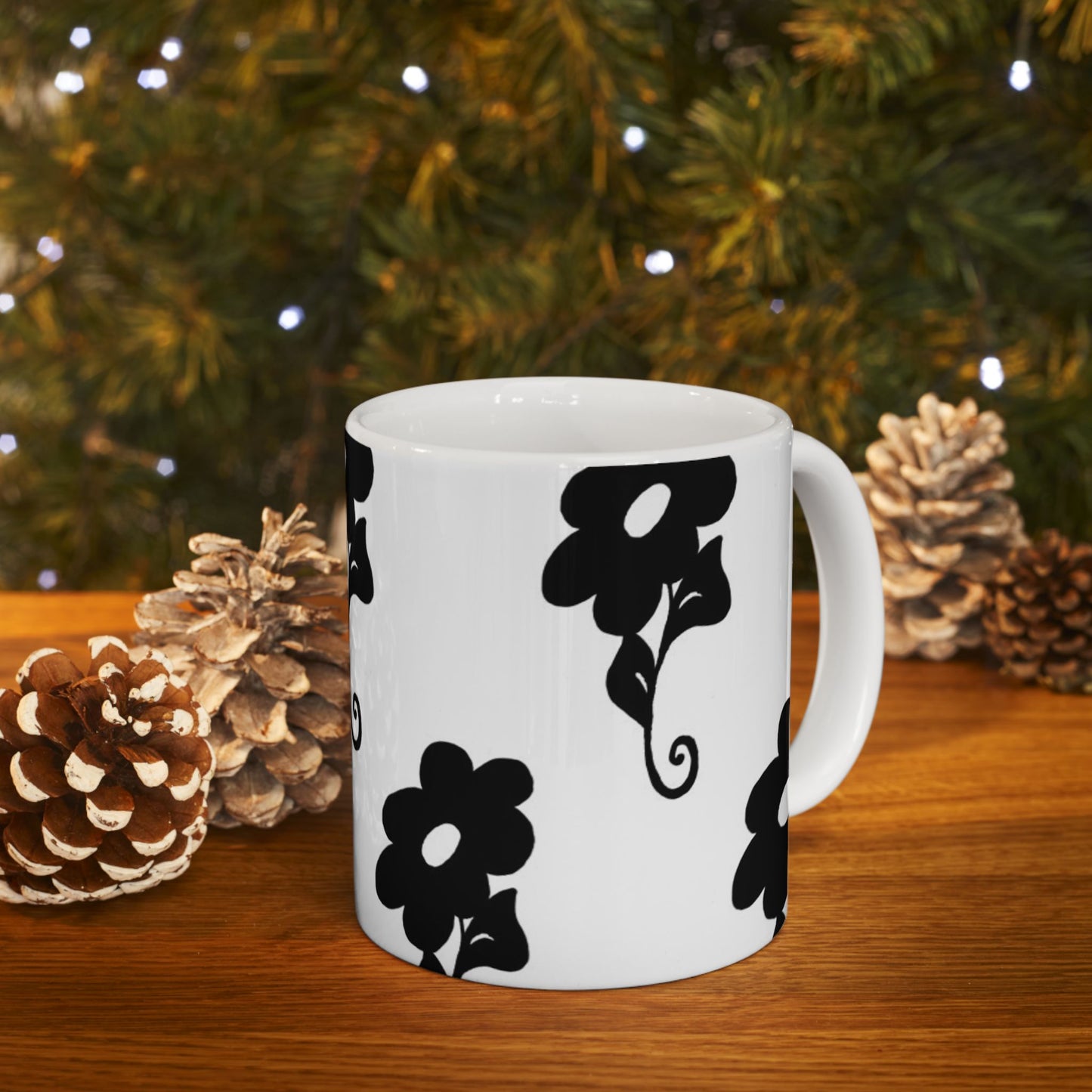 Daring Daisy White Cup