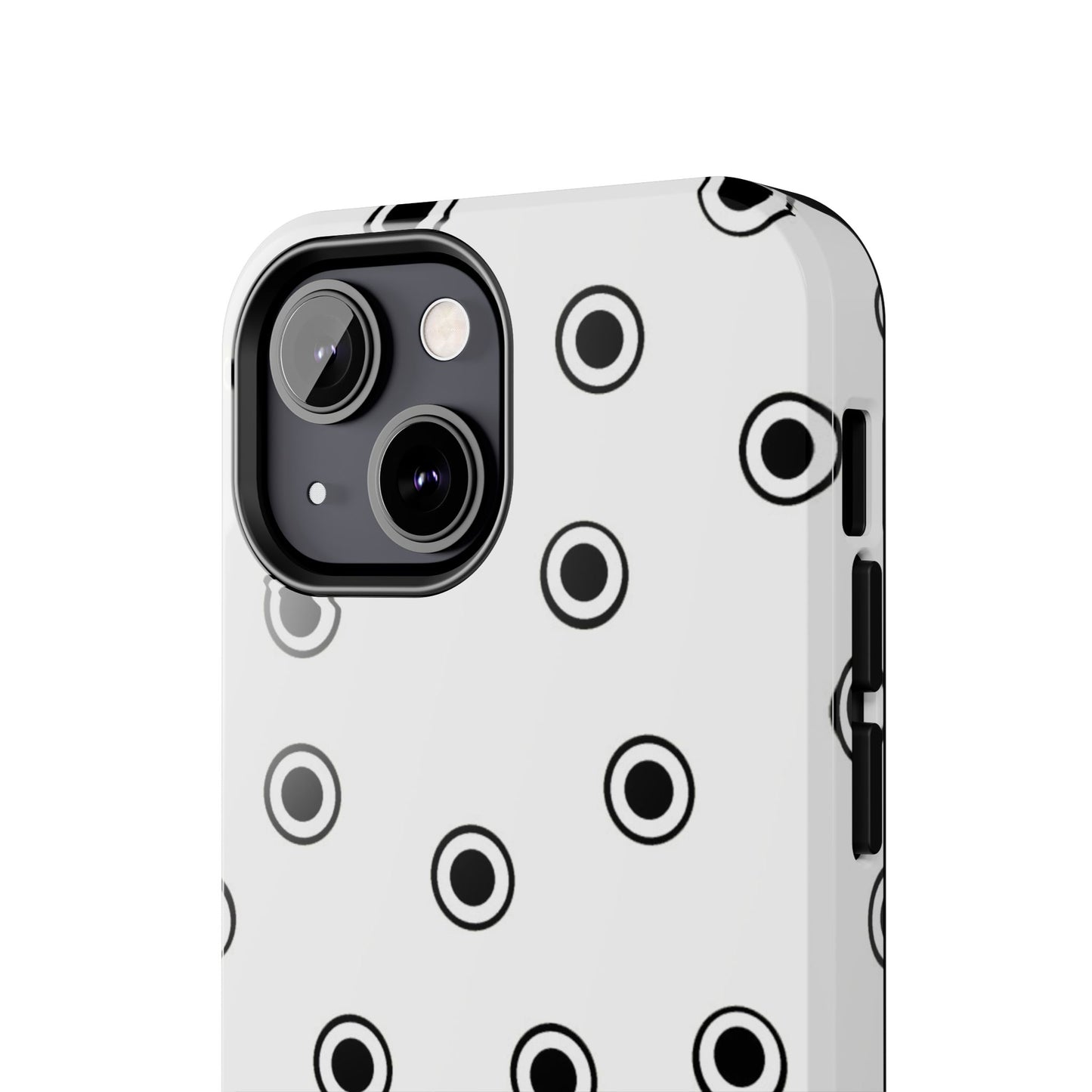 CD Dots White / Black Phone Case