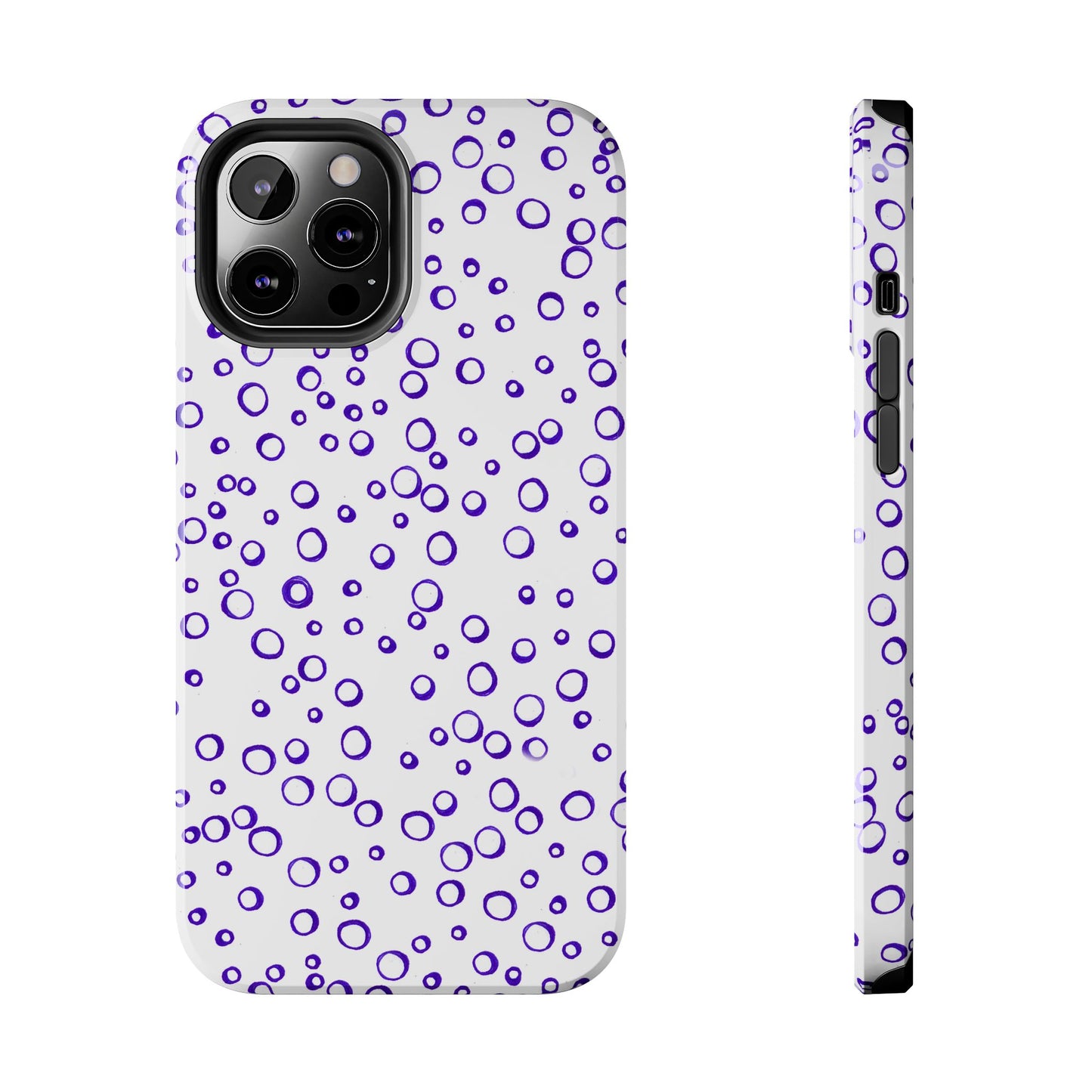 Blue See Through Dots Phone Case