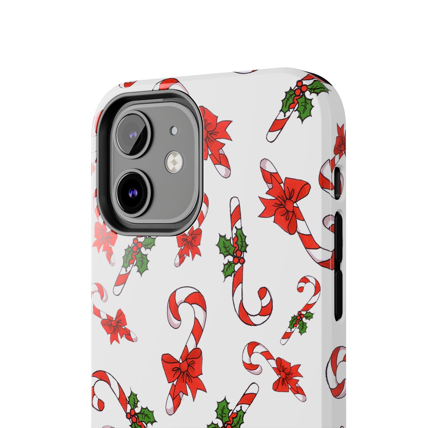 Candy Cane Crowd White Phone Case