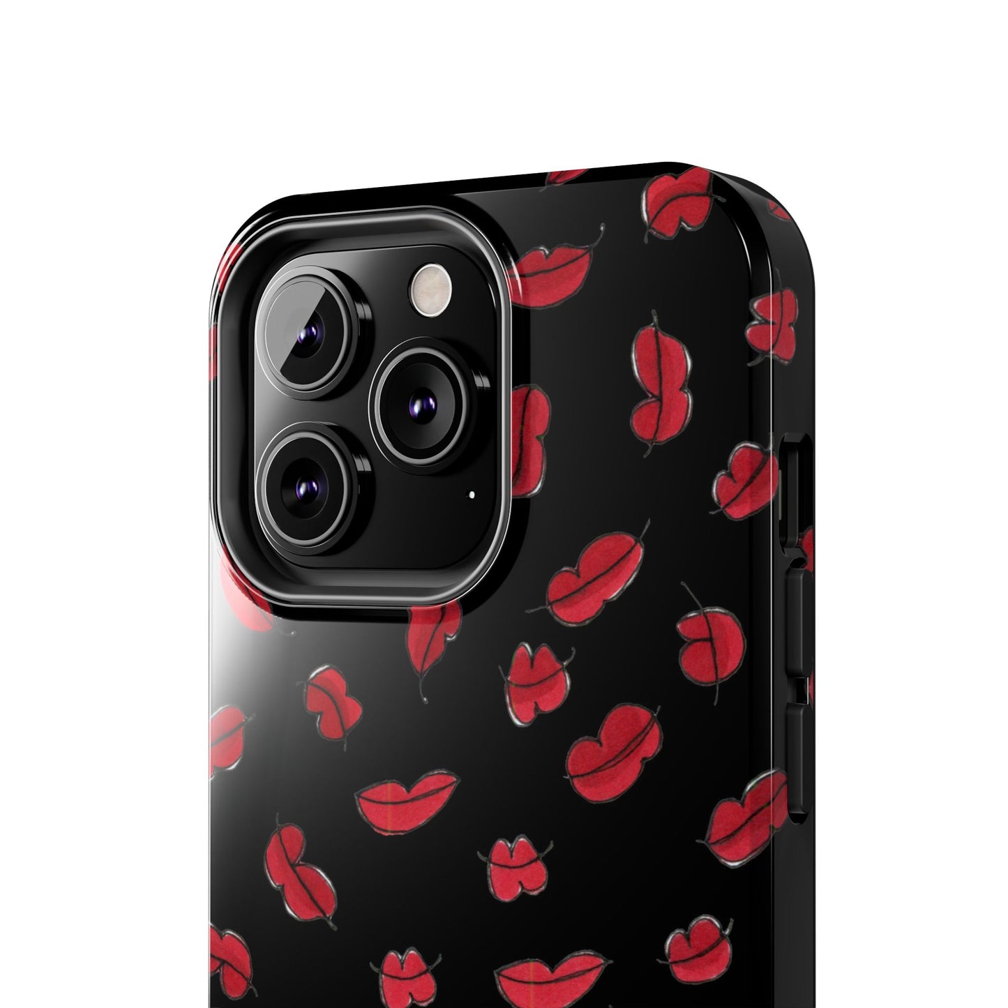 Lotsa Lips Black Phone Case