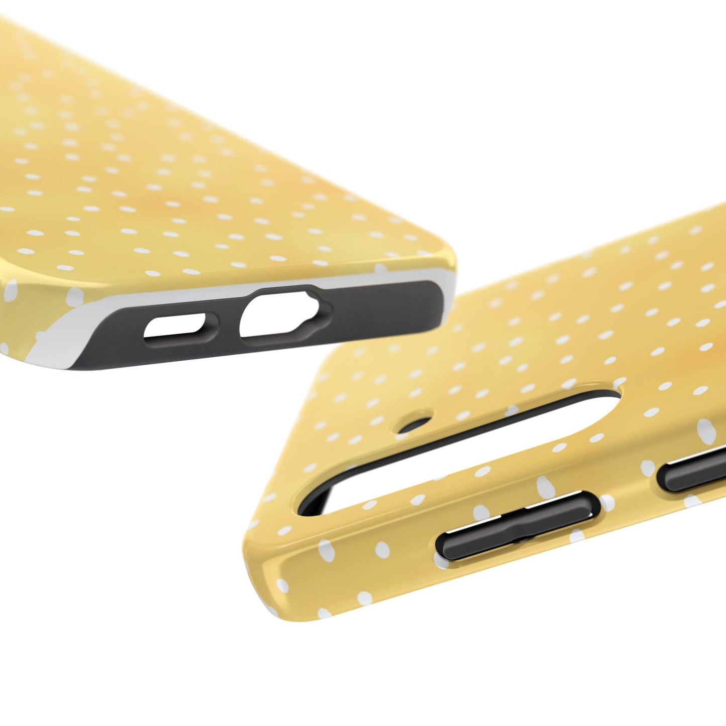 Dinky Dots Yellow / White Phone Case