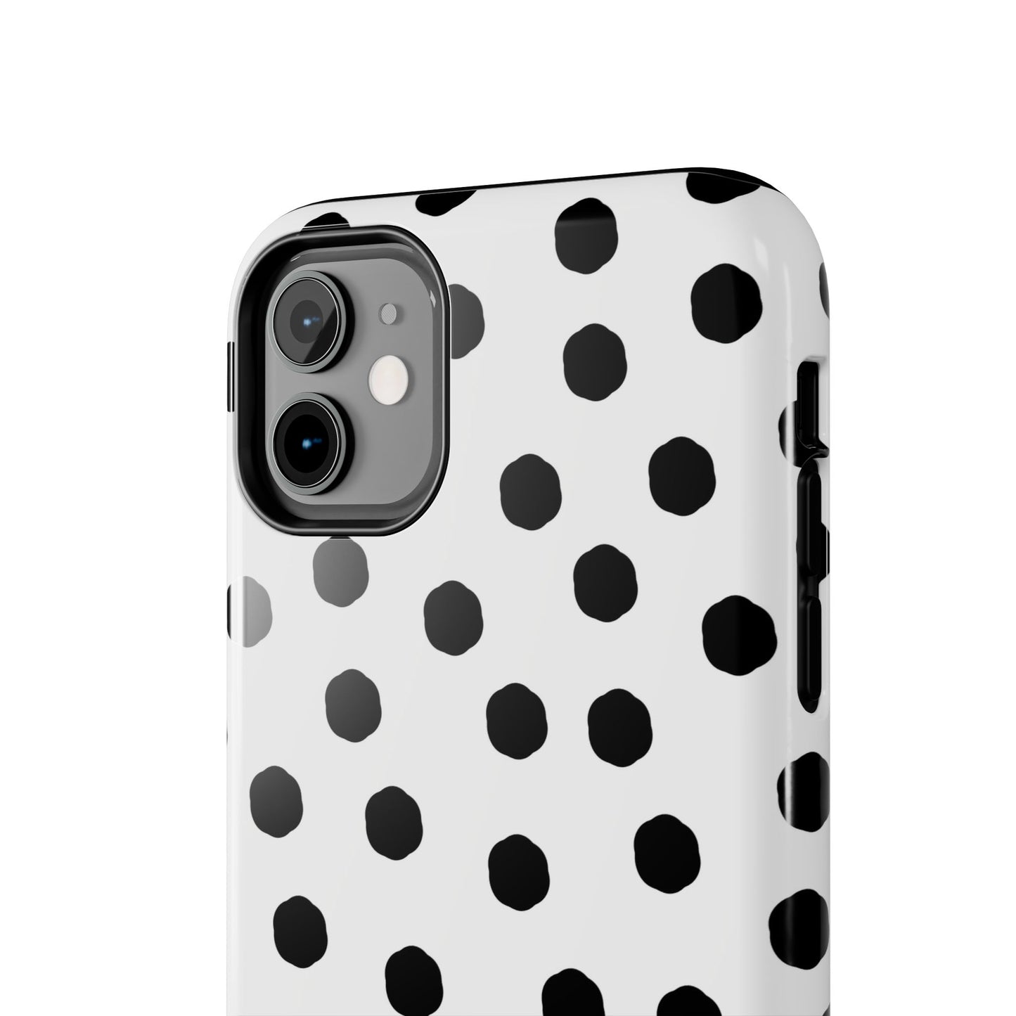 Jumbo Dots White / Black Phone Case