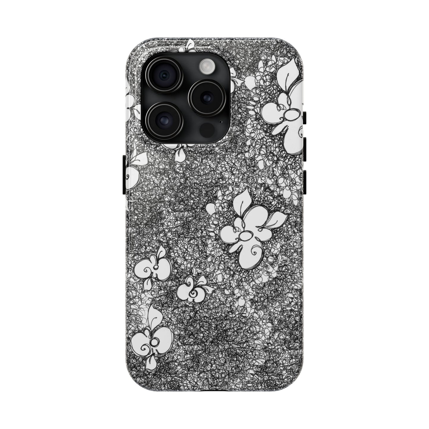Flower Scribbles Phone Case
