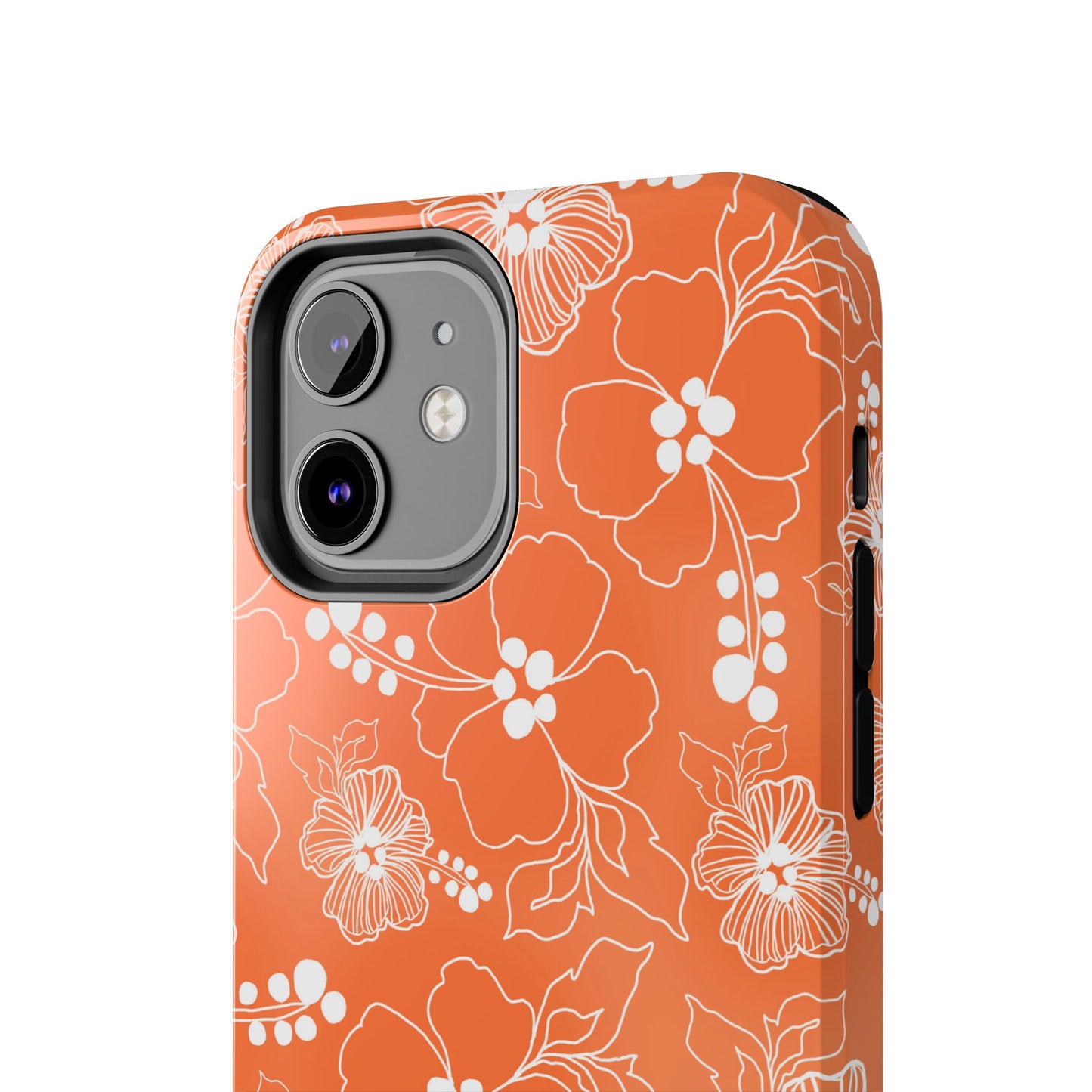 Lacey Hibiscus Coral Phone Case