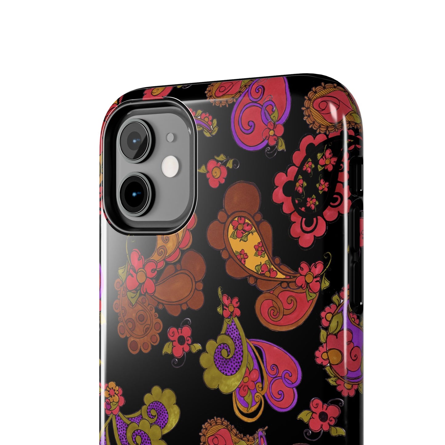 Posie Paisley Black Phone Case