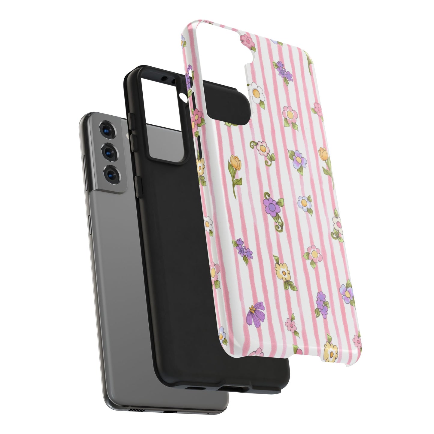 Pretty Posie Stripe Phone Case