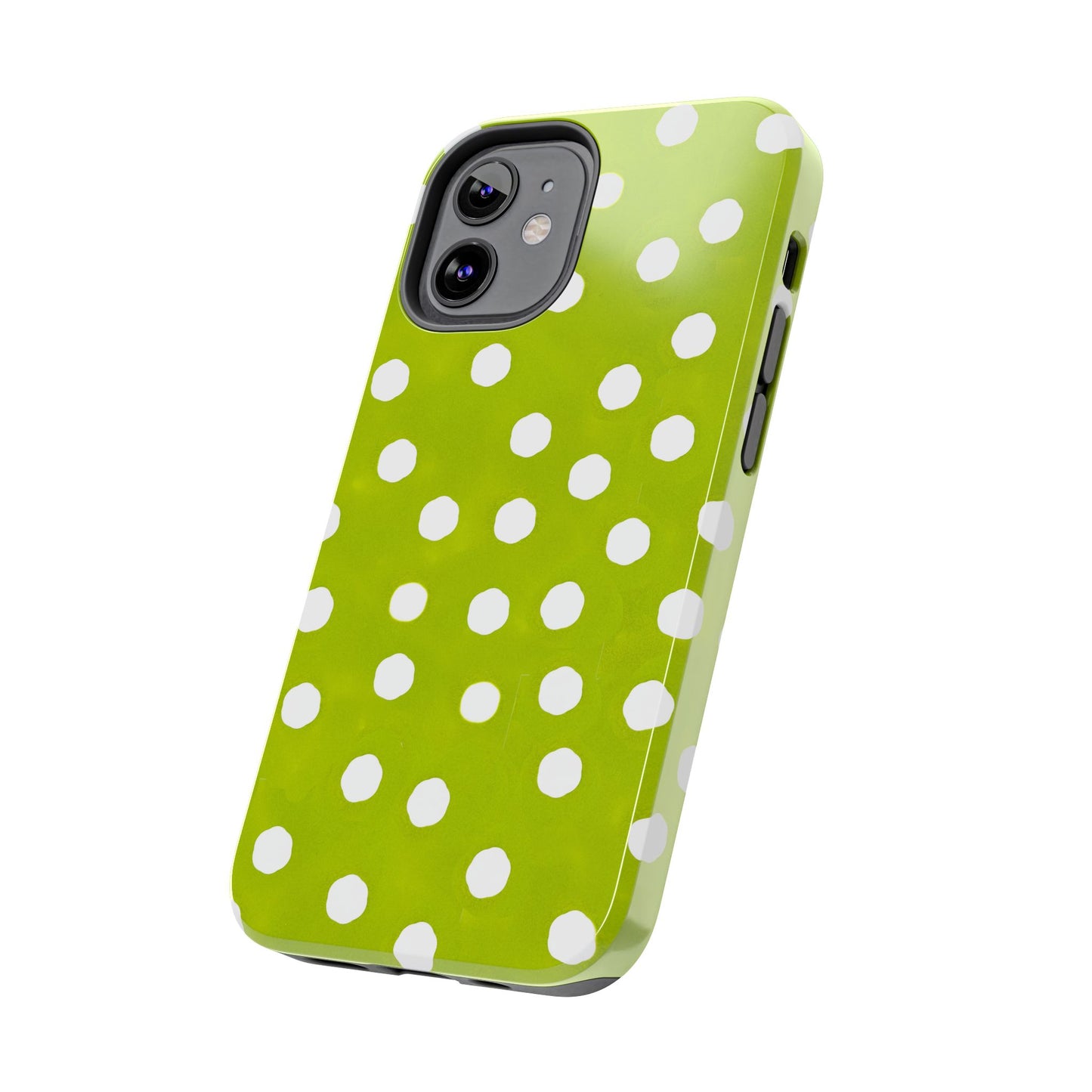 Jumbo Dots Green / White Phone Case