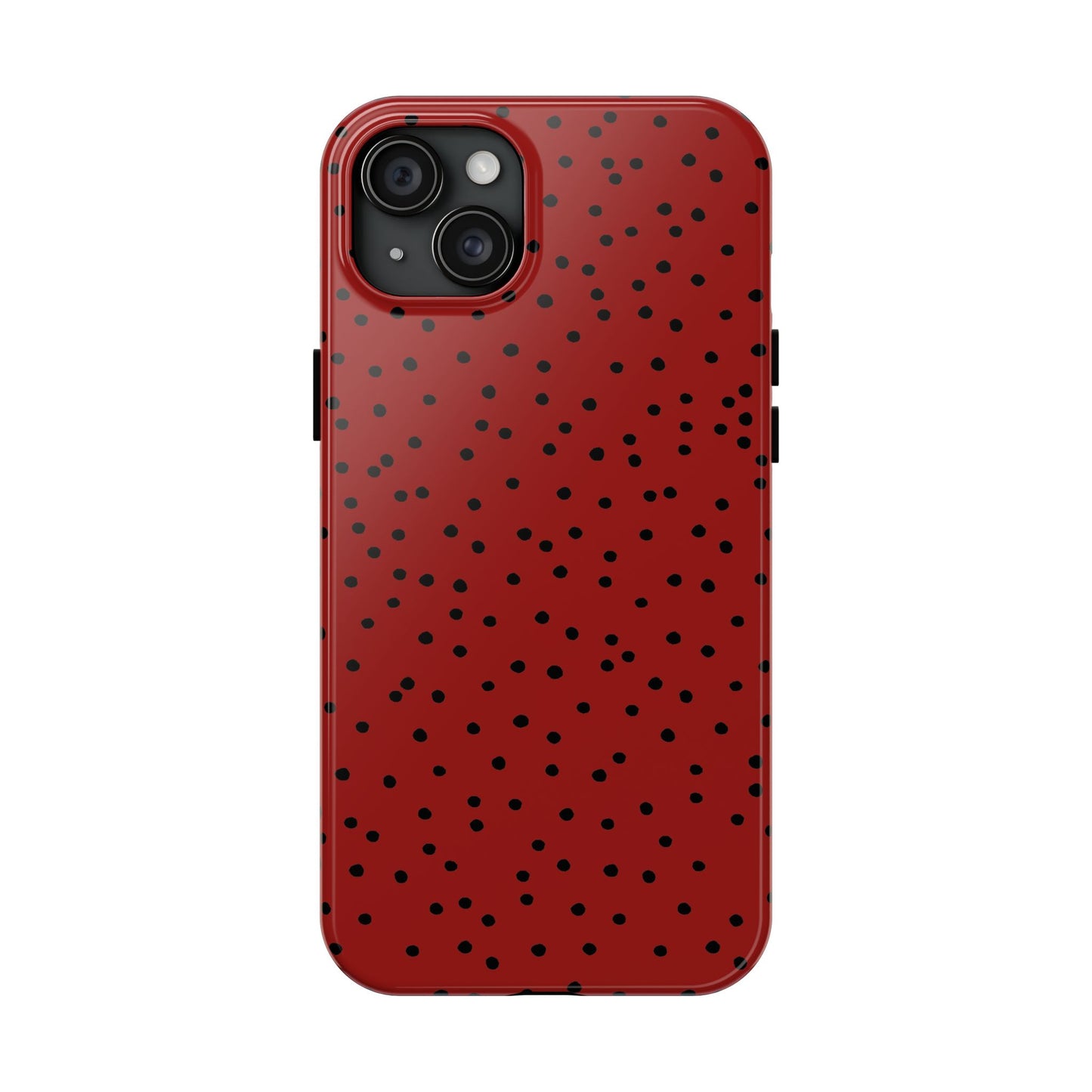 Dinky Dots Scarlett / Black Phone Case