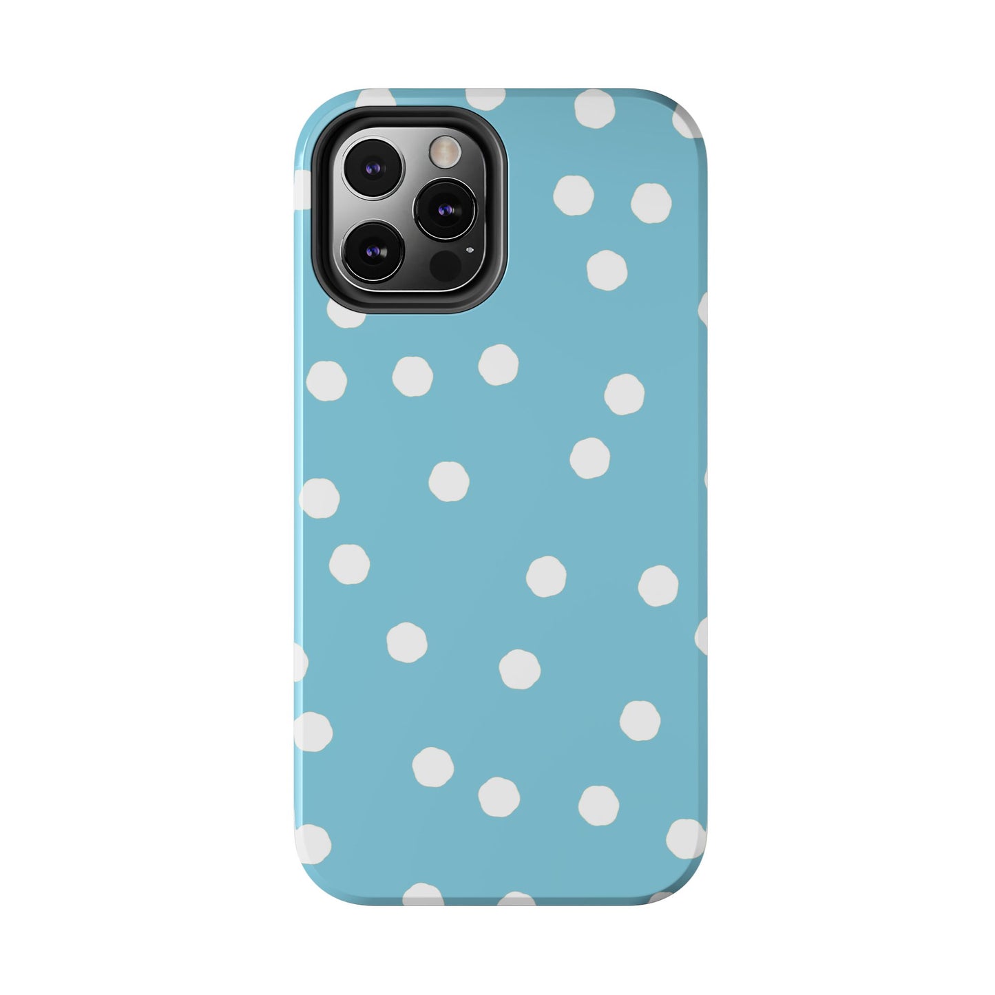 Jumbo Dots Turquoise / White Phone Case