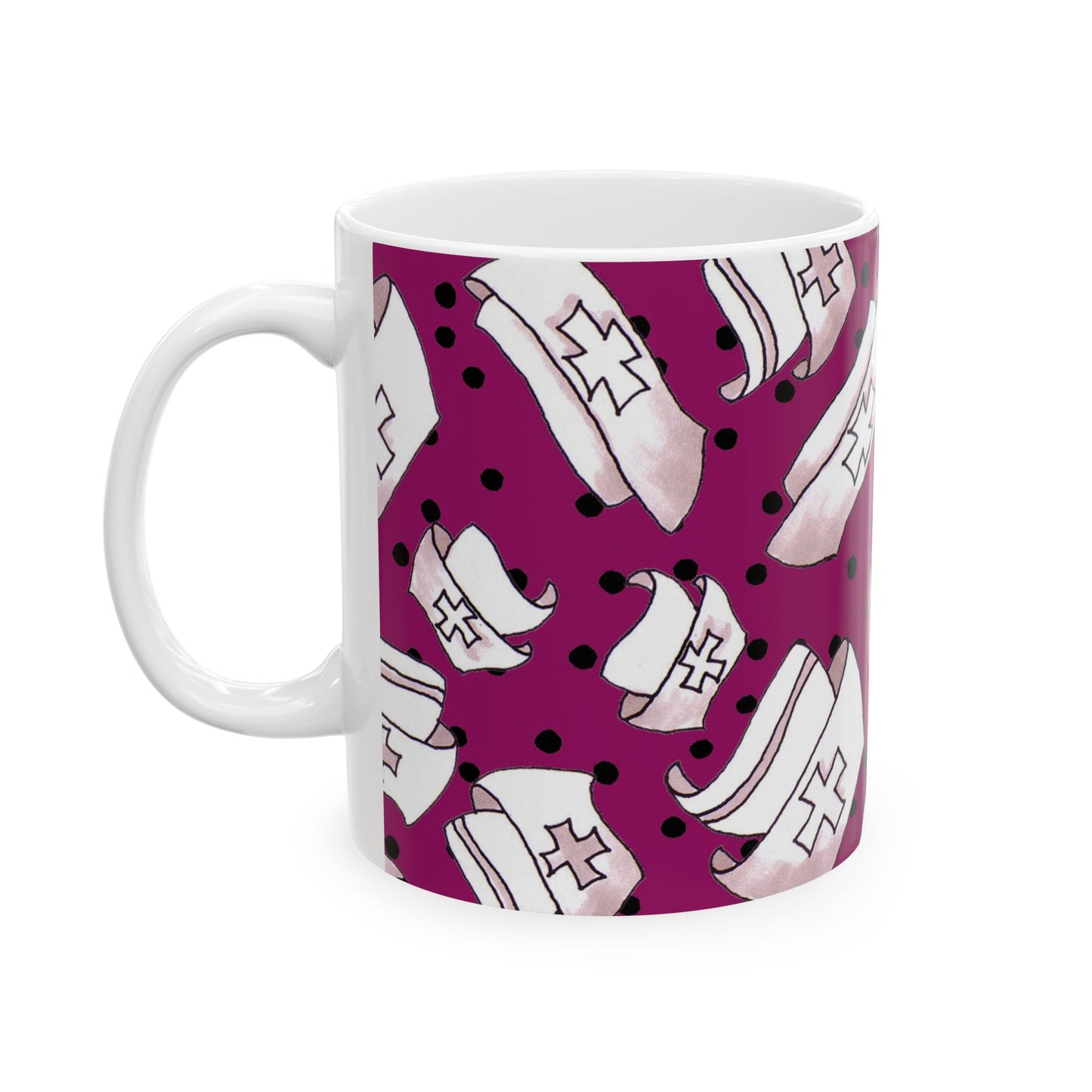 Med Hats Burgundy / Black Cup