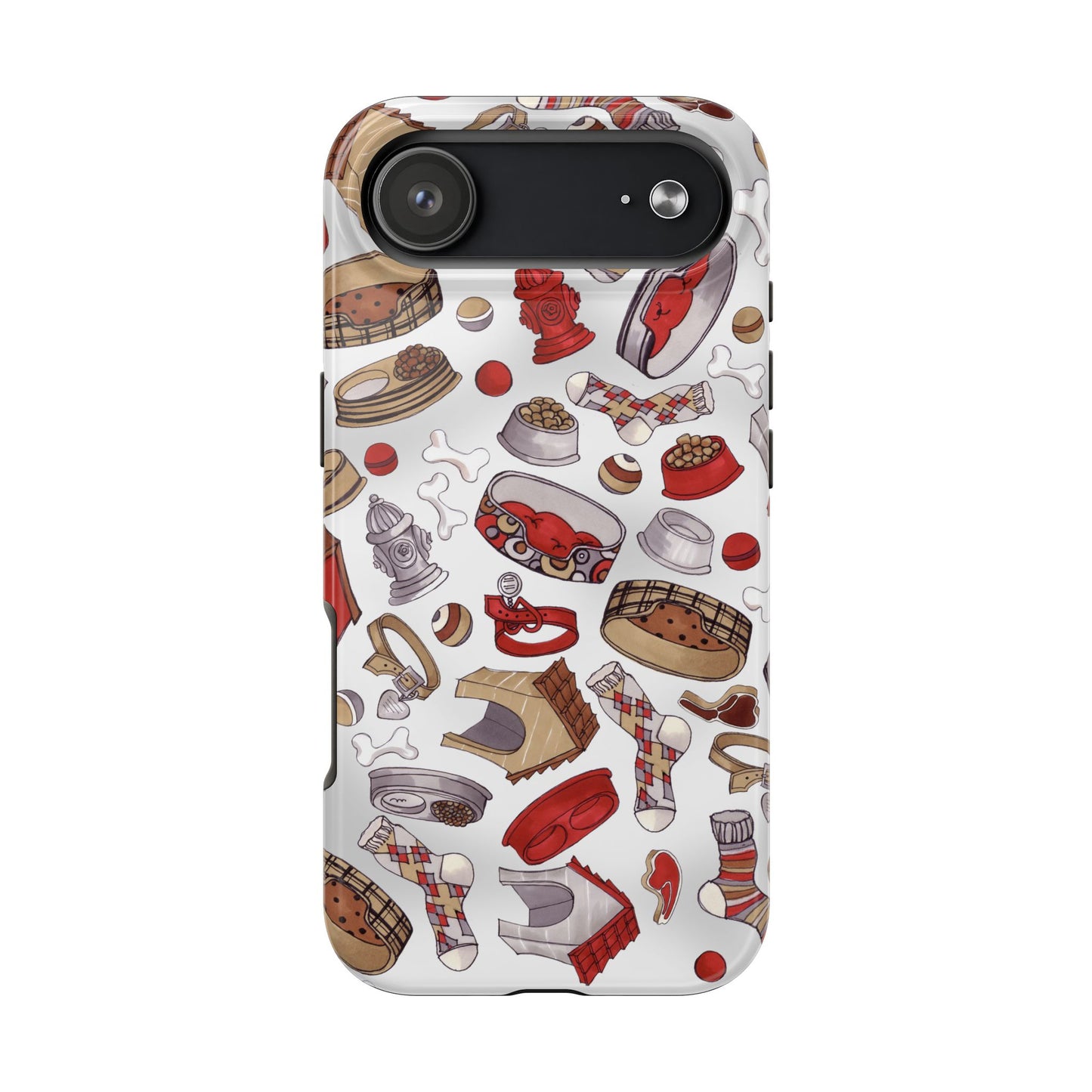 Doggie Stuff Gray Phone Case