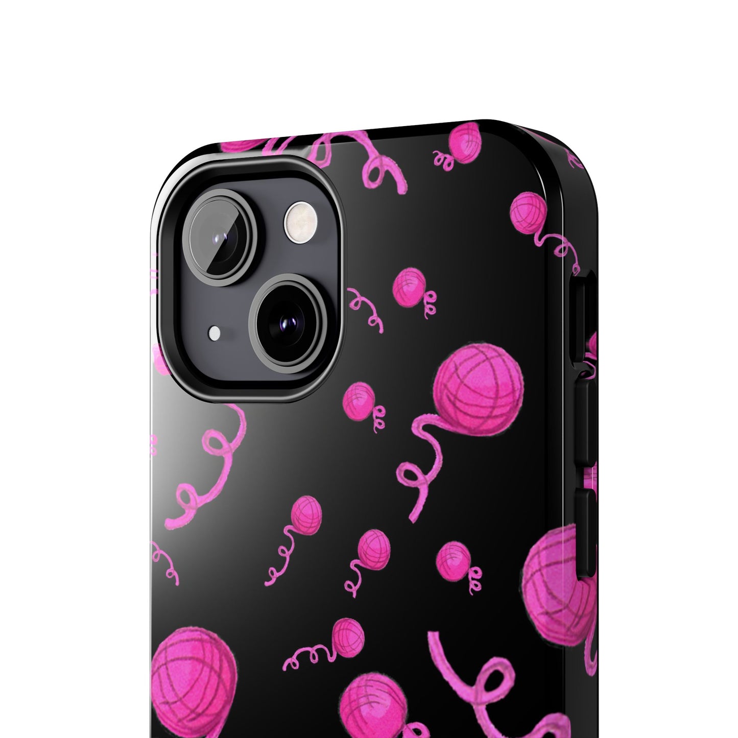 Yarniverse Black / Pink Phone Case