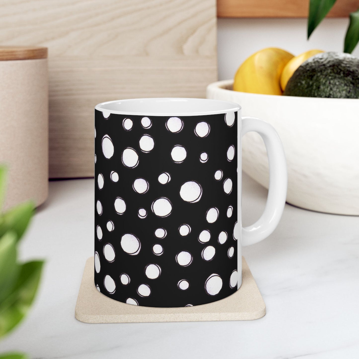 Pot Dots Black Cup