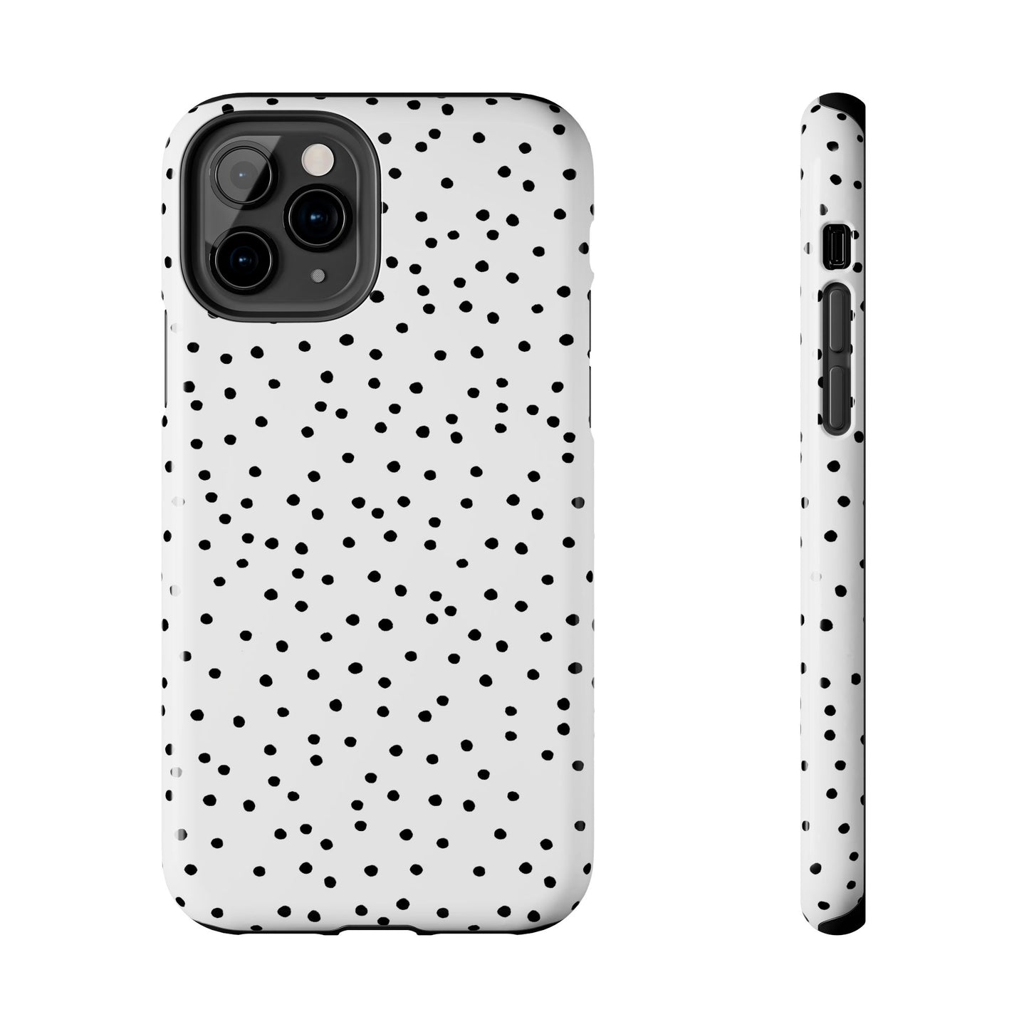 Dinky Dots White / Black Phone Case