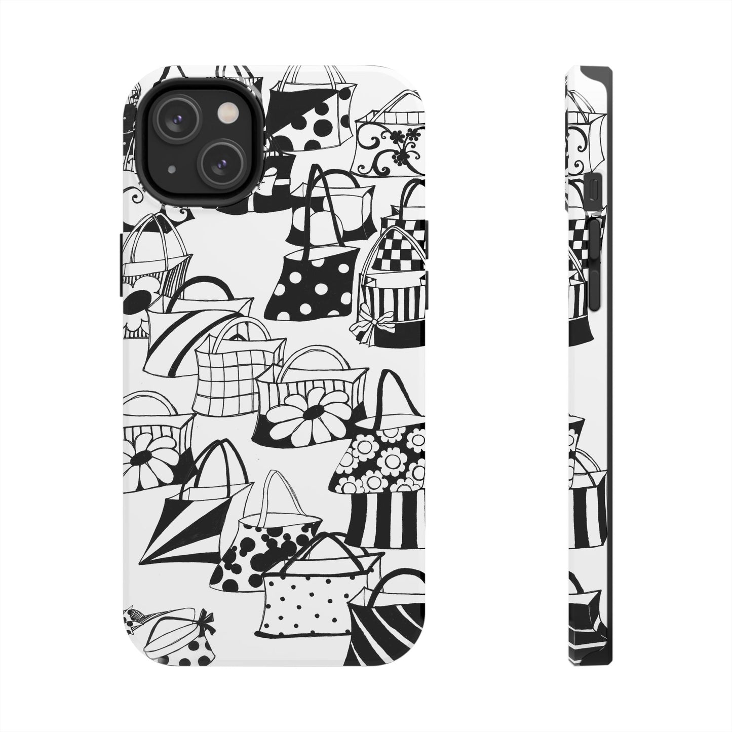 Totes White / Black Phone Case