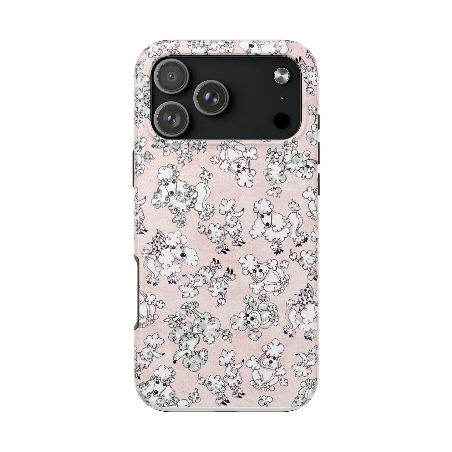 Paris Poodles Pink Phone Case