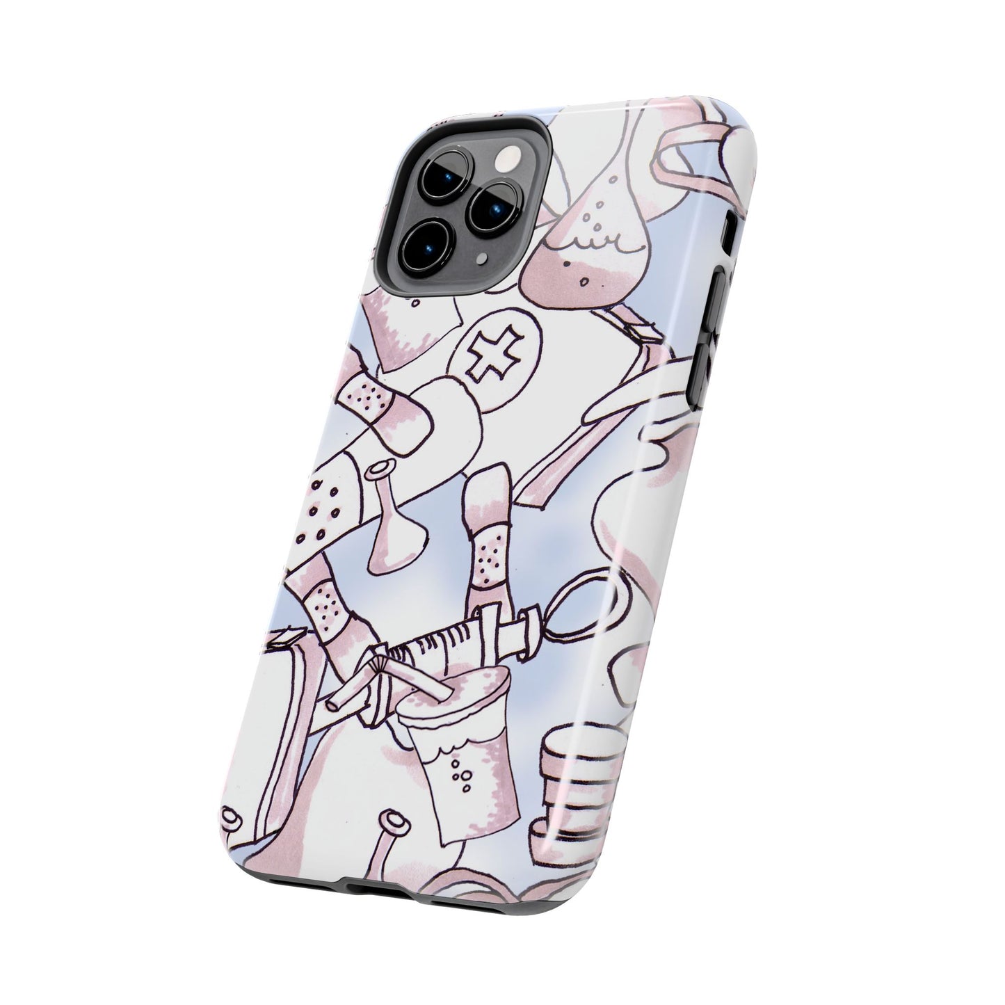 Med Stuff Blue Phone Case