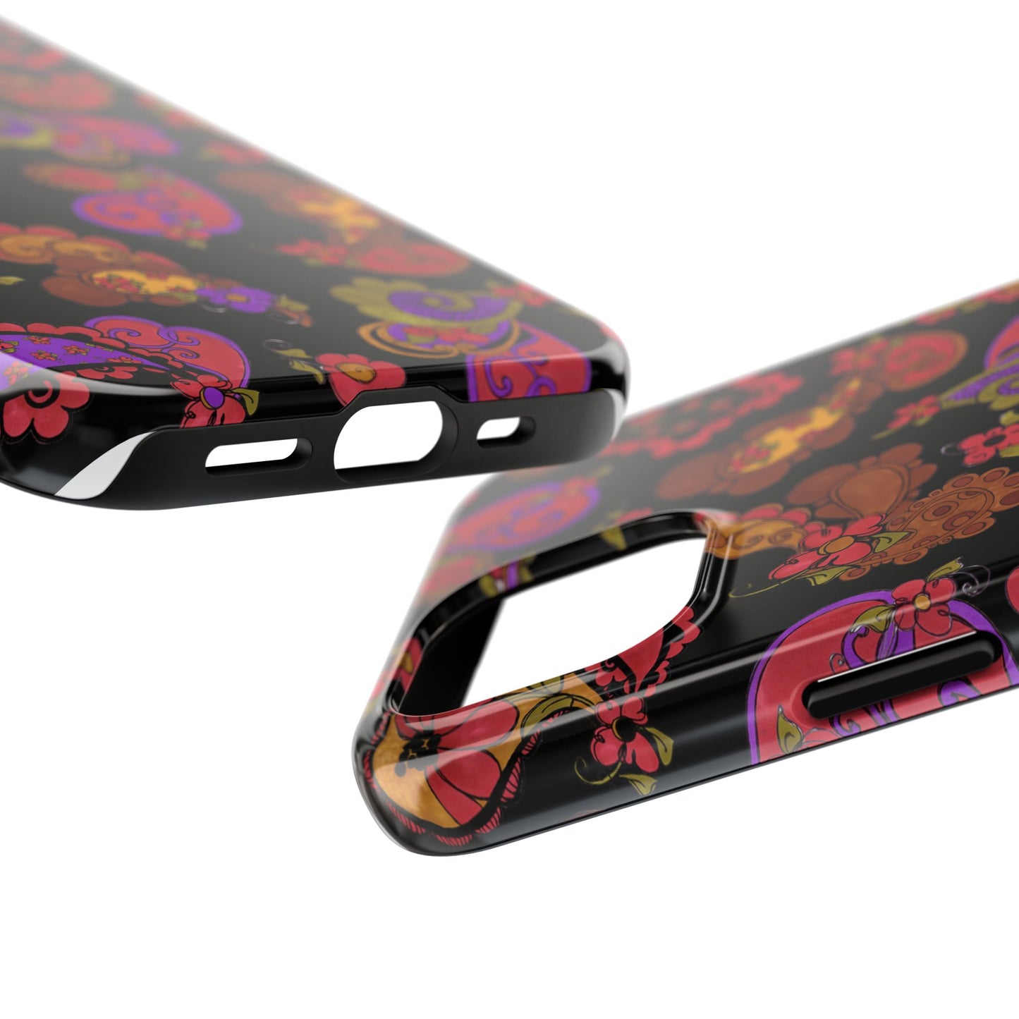 Posie Paisley Black Phone Case