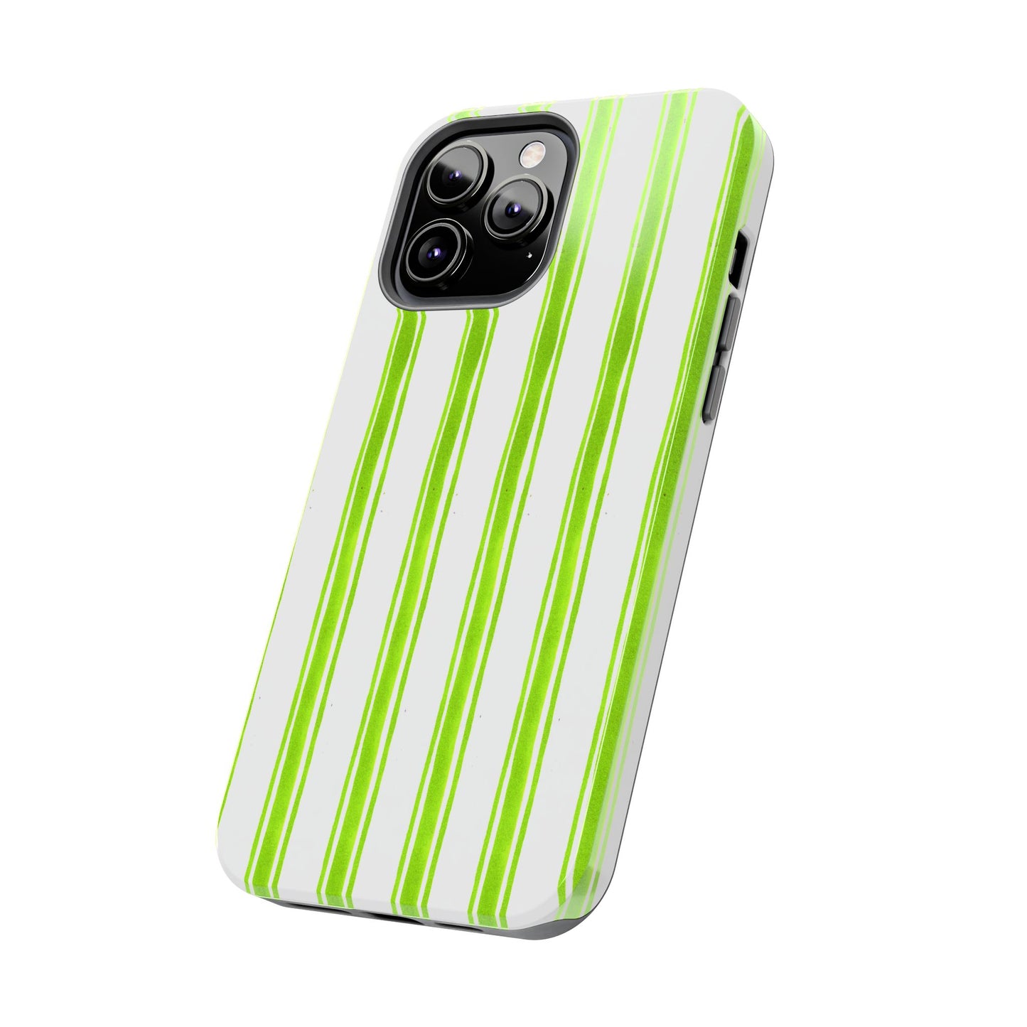 Awning Stripe Lime Phone Case