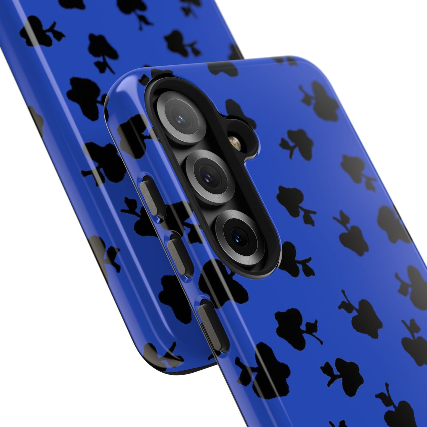 Happy Apples Blue / Black Phone Case