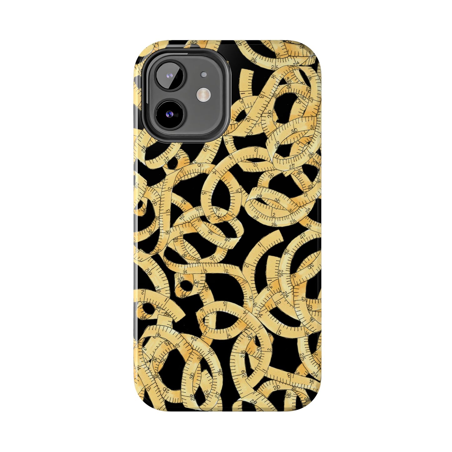 Tape Tangle Black Phone Case